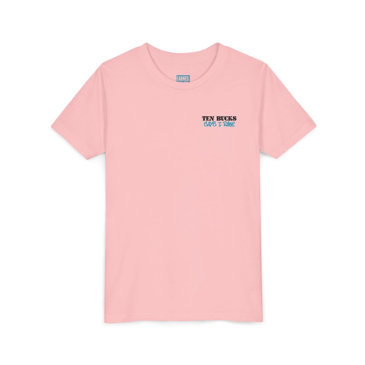 TEN BUCKS SAYS I RAKE Youth Tee (Blue Logo)