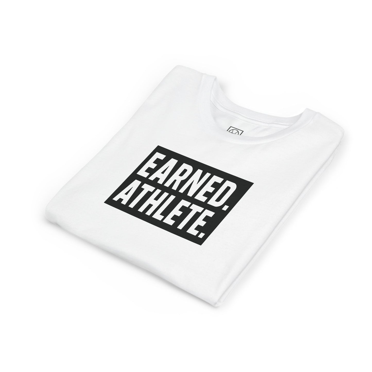 EARNED. ATHLETE. Logo Youth Tee (Black Font)