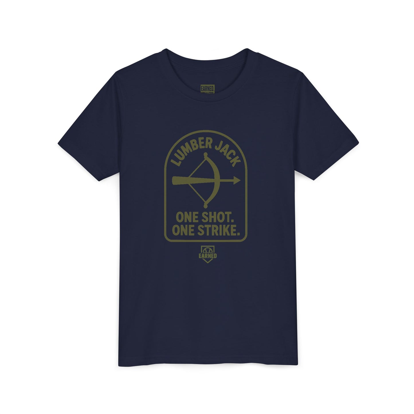 ONE SHOT. ONE STRIKE. Youth Tee – LUMBER JACK Collection