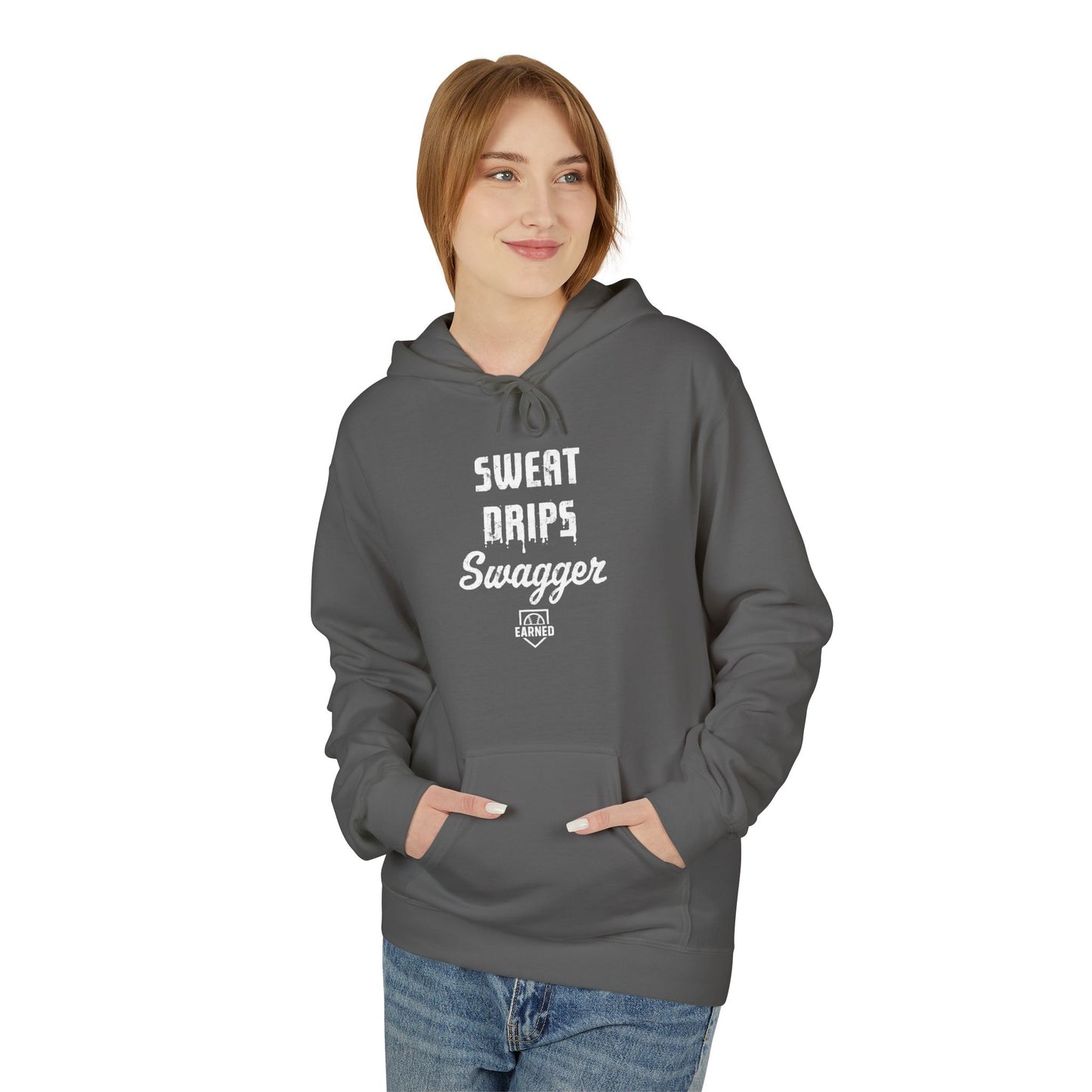 SWEAT DRIPS SWAGGER Hoodie (White Font)
