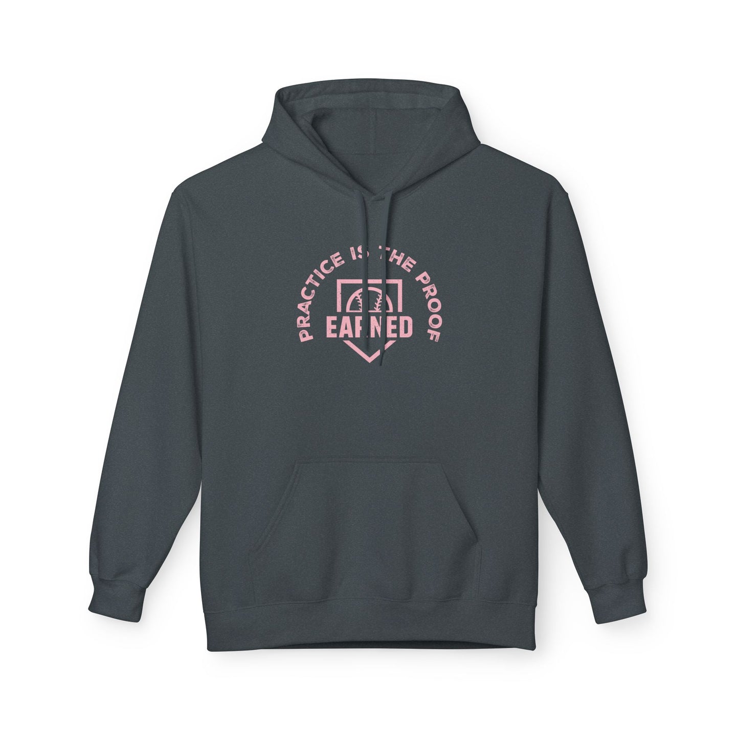 PRACTICE IS THE PROOF Hoodie (Pink Font)