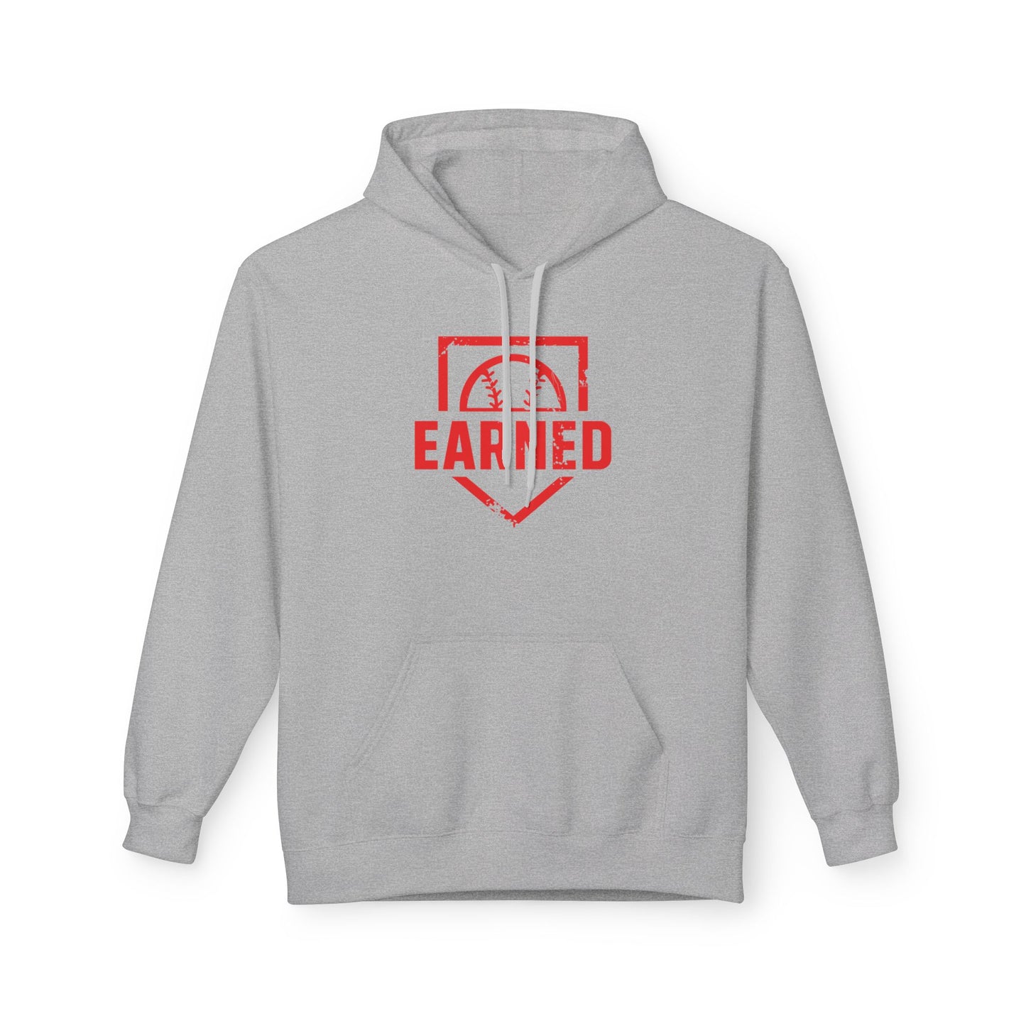EARNED Logo Hoodie (Red Font)
