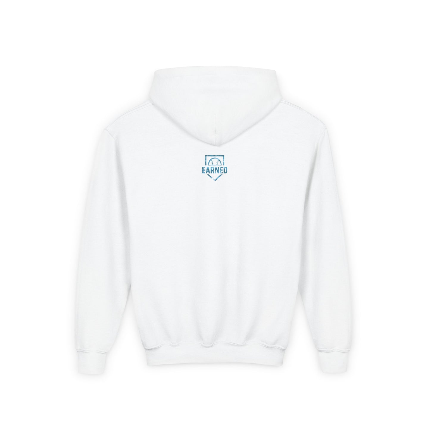 SHOWING UP ADDS UP Youth Hoodie (Blue Camo Logo)