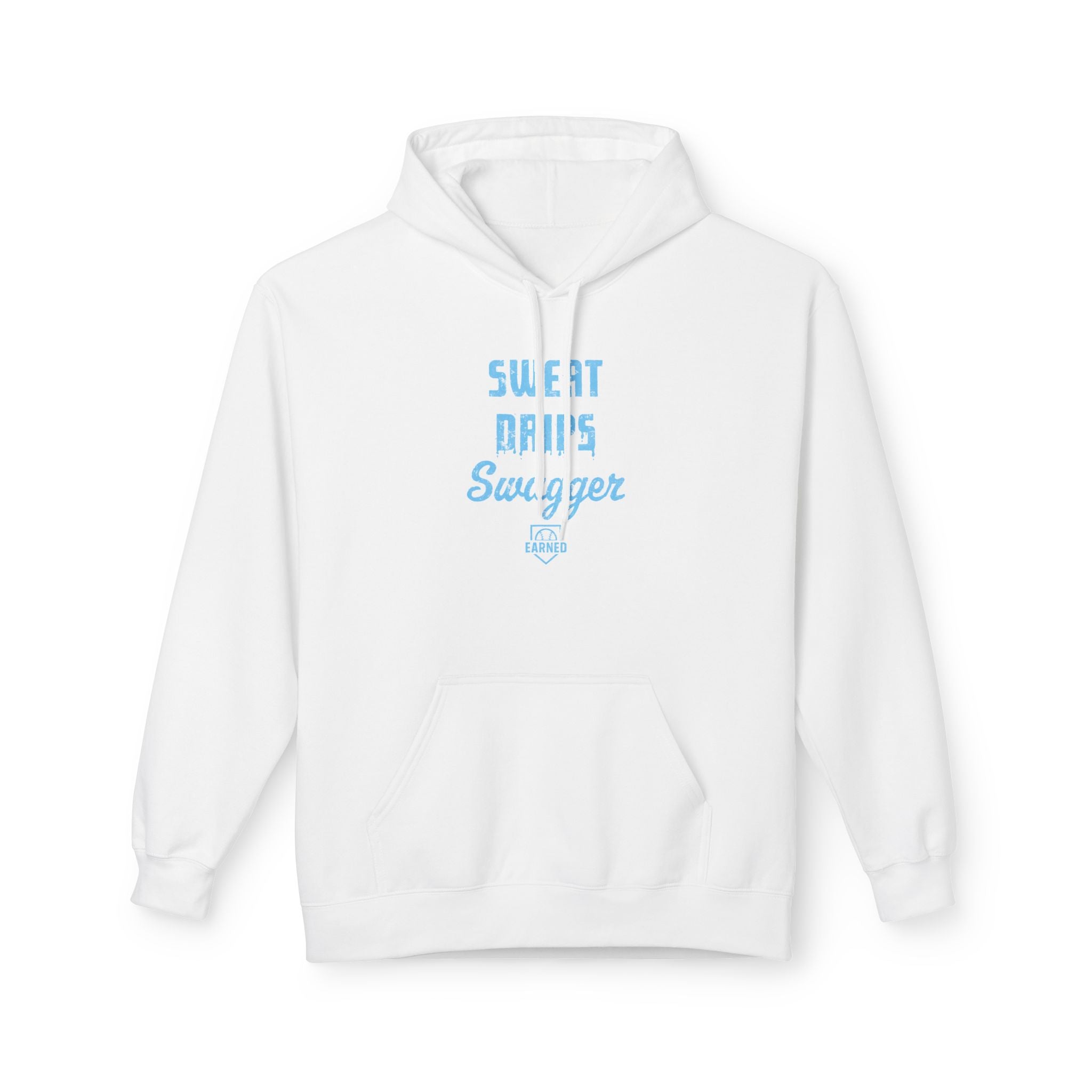 SWEAT DRIPS SWAGGER Hoodie (Light Blue Font)