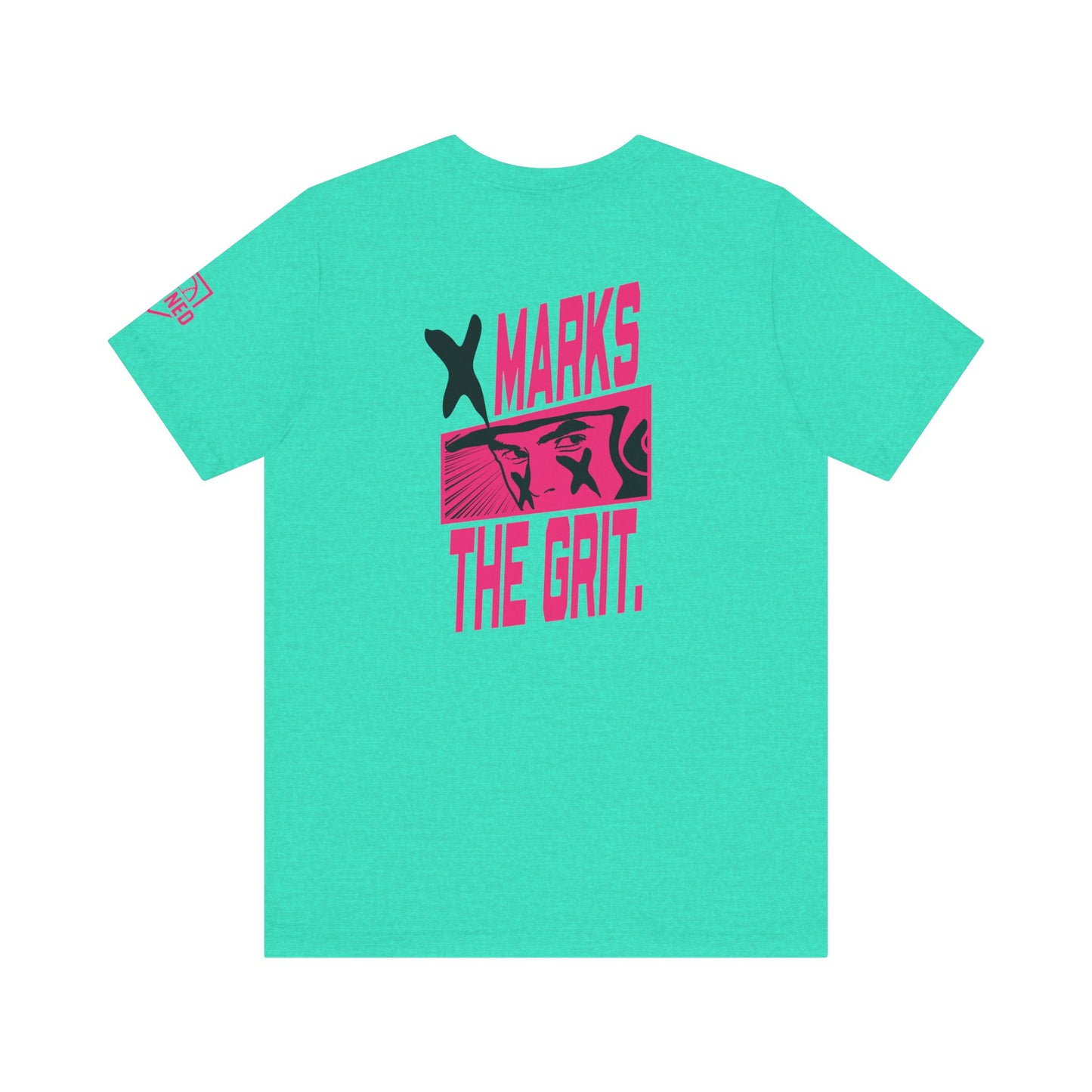 X MARKS THE GRIT Tee (Black X, Pink font)