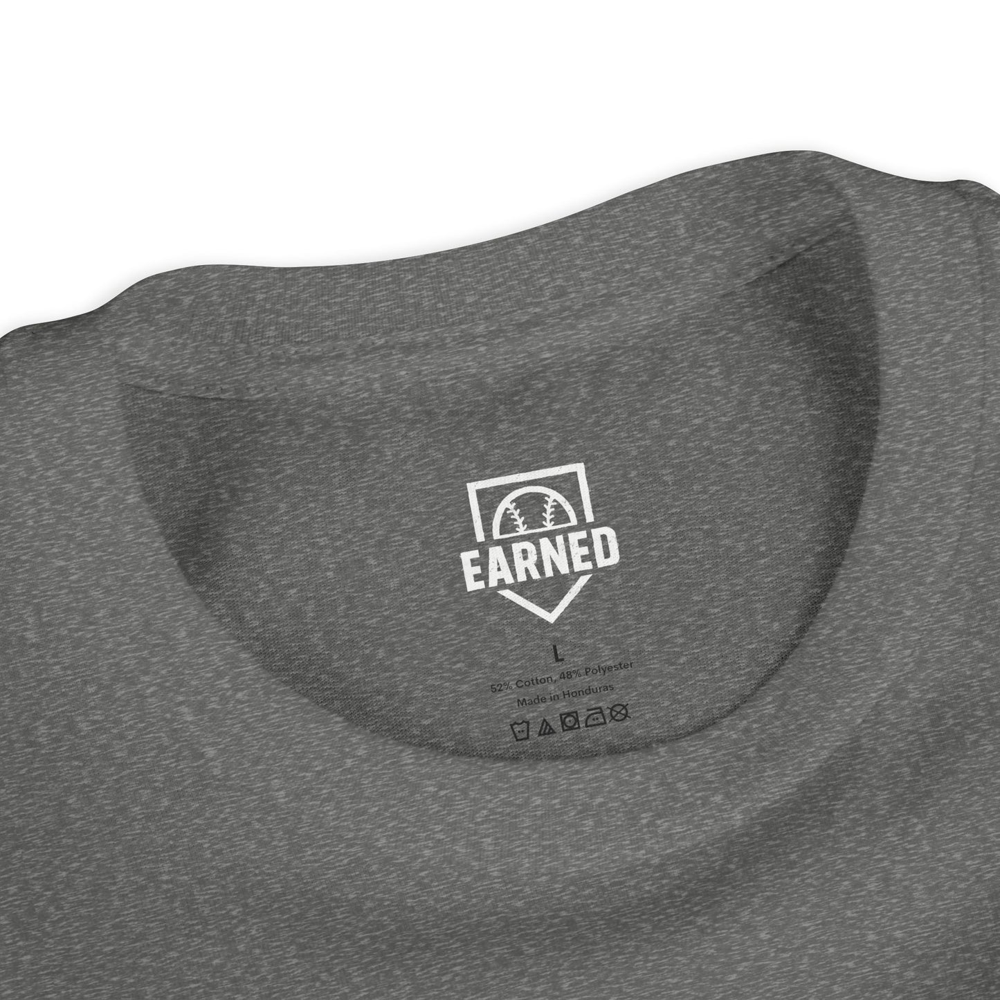 EARNED. ATHLETE. Youth Tee (White Font)