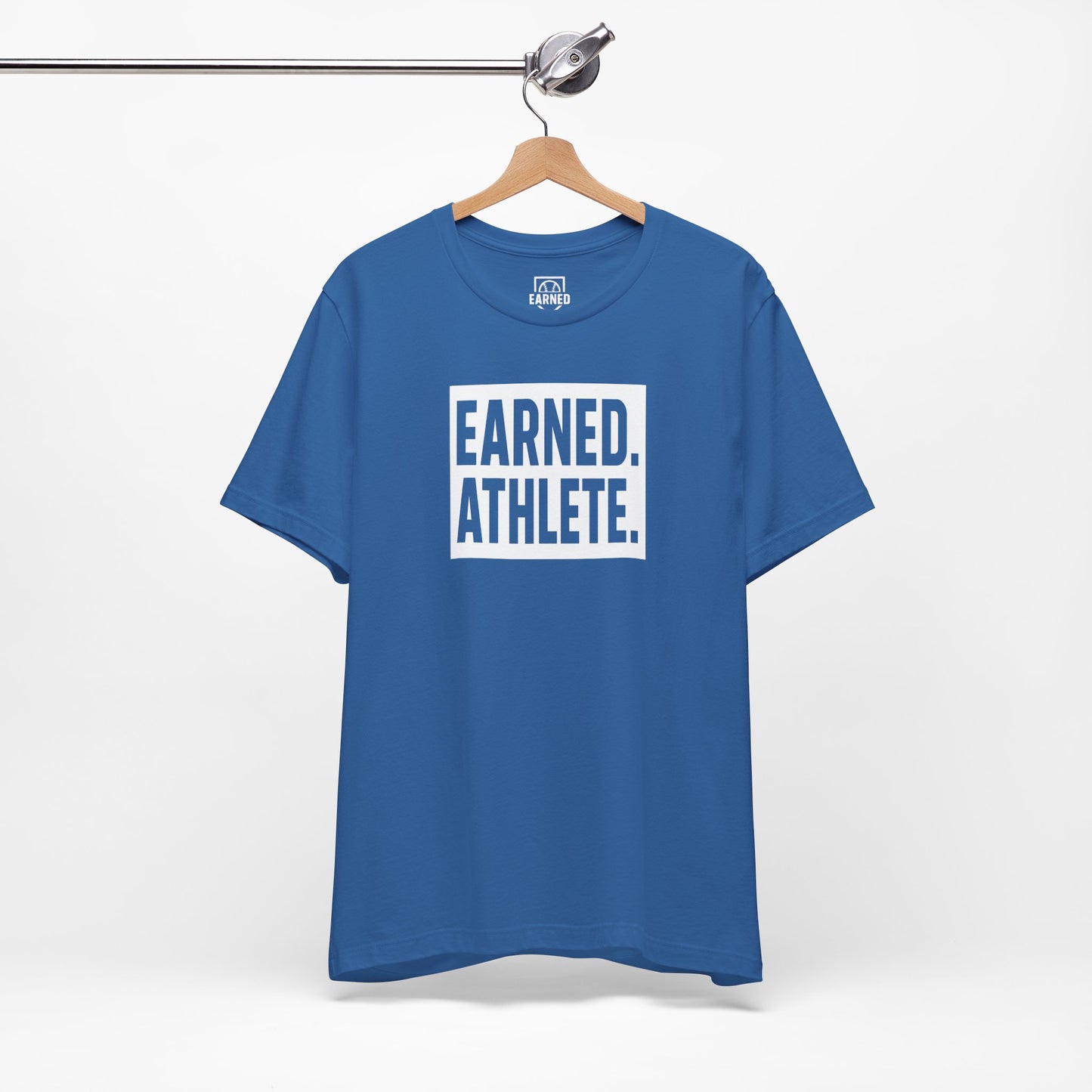 EARNED. ATHLETE. Tee (White Font)
