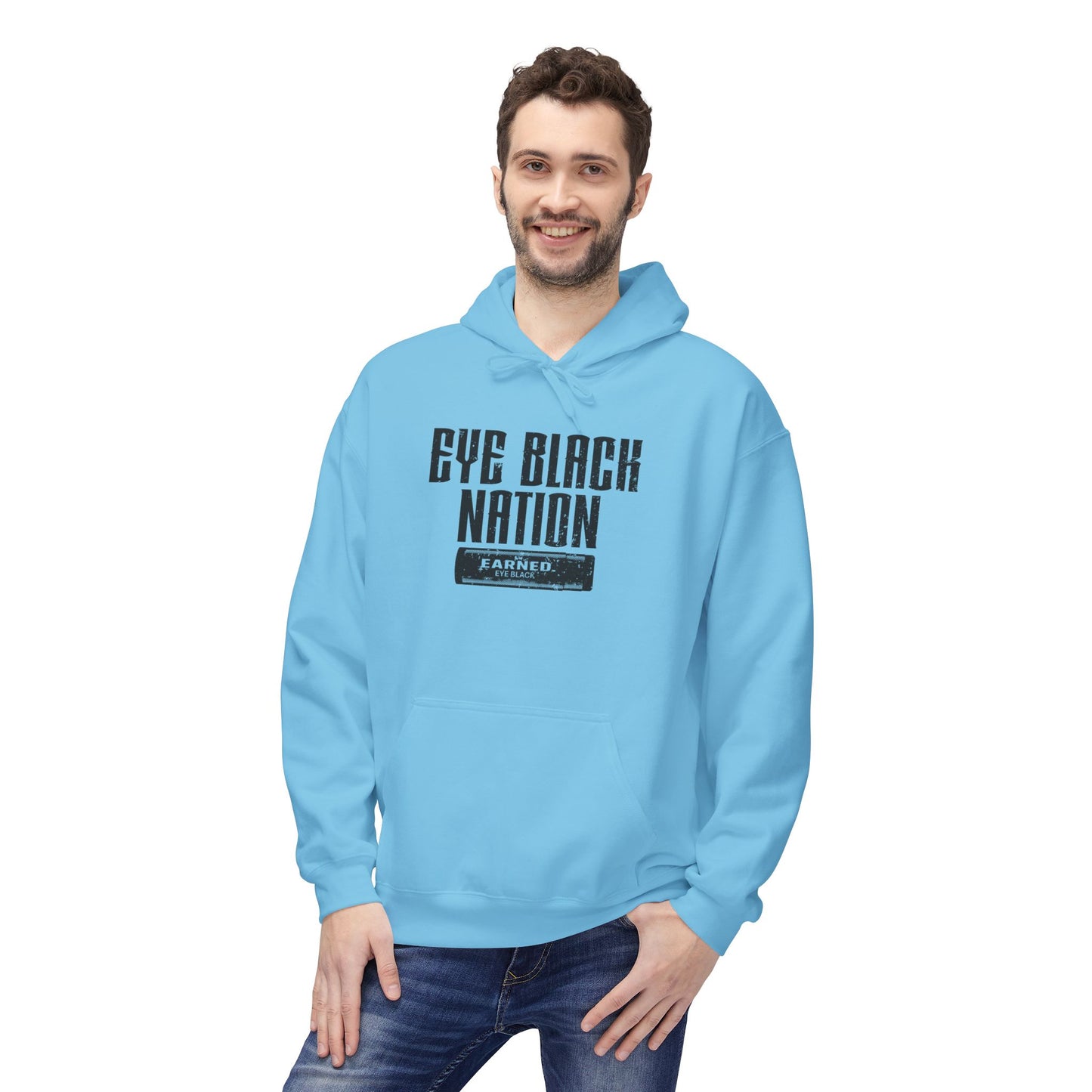 EYE BLACK NATION / WARRIOR Hoodie (Black Font)