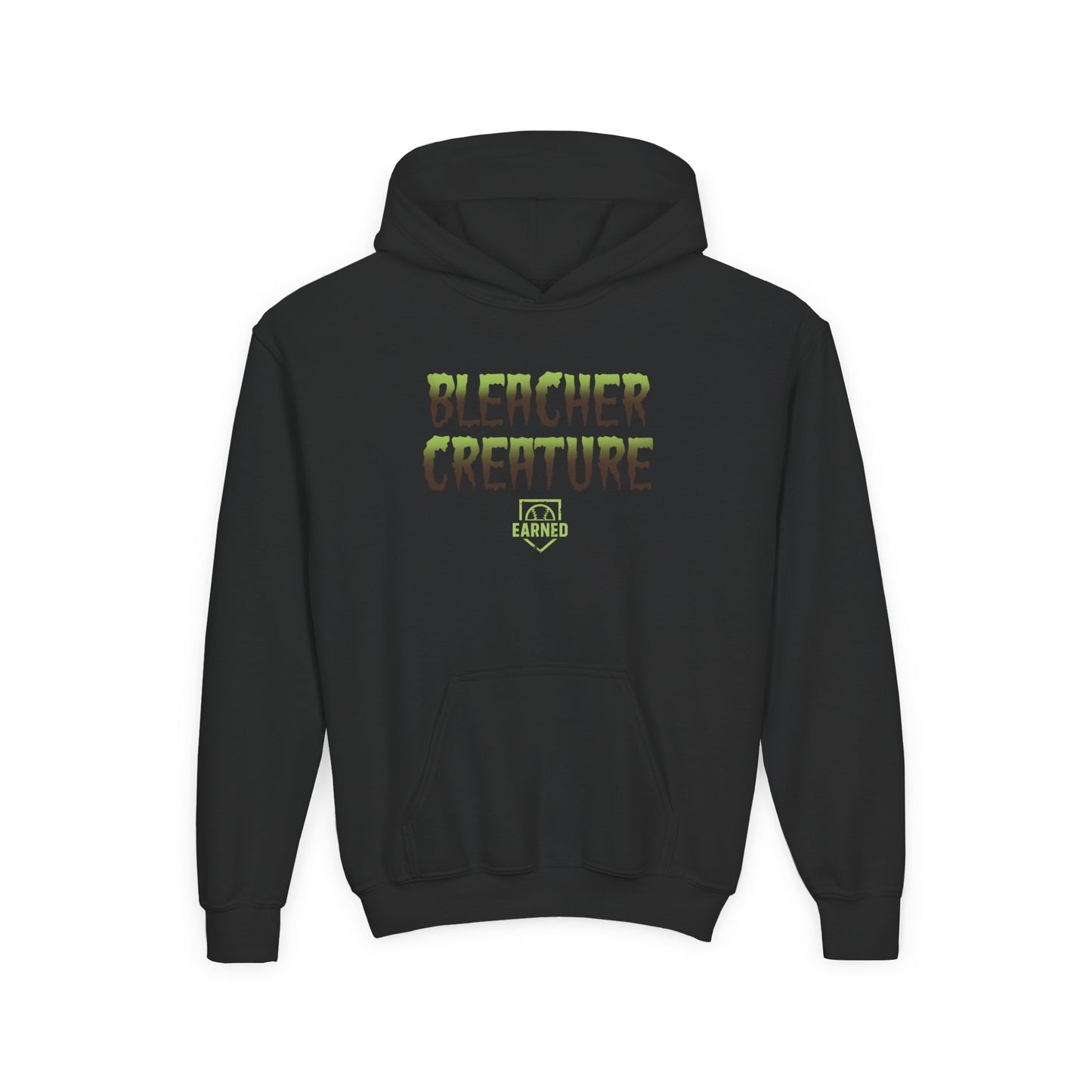BLEACHER CREATURE Youth Hoodie (Green Halloween Logo)