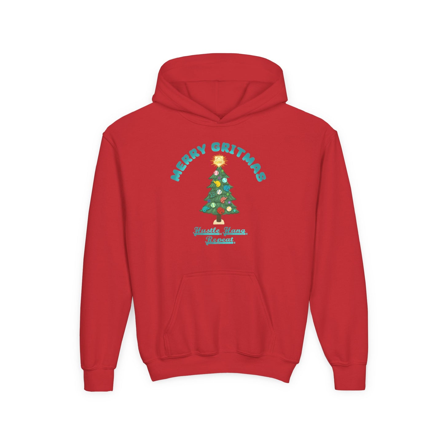 MERRY GRITMAS Youth Hoodie - SLEIGH SQUAD Collection