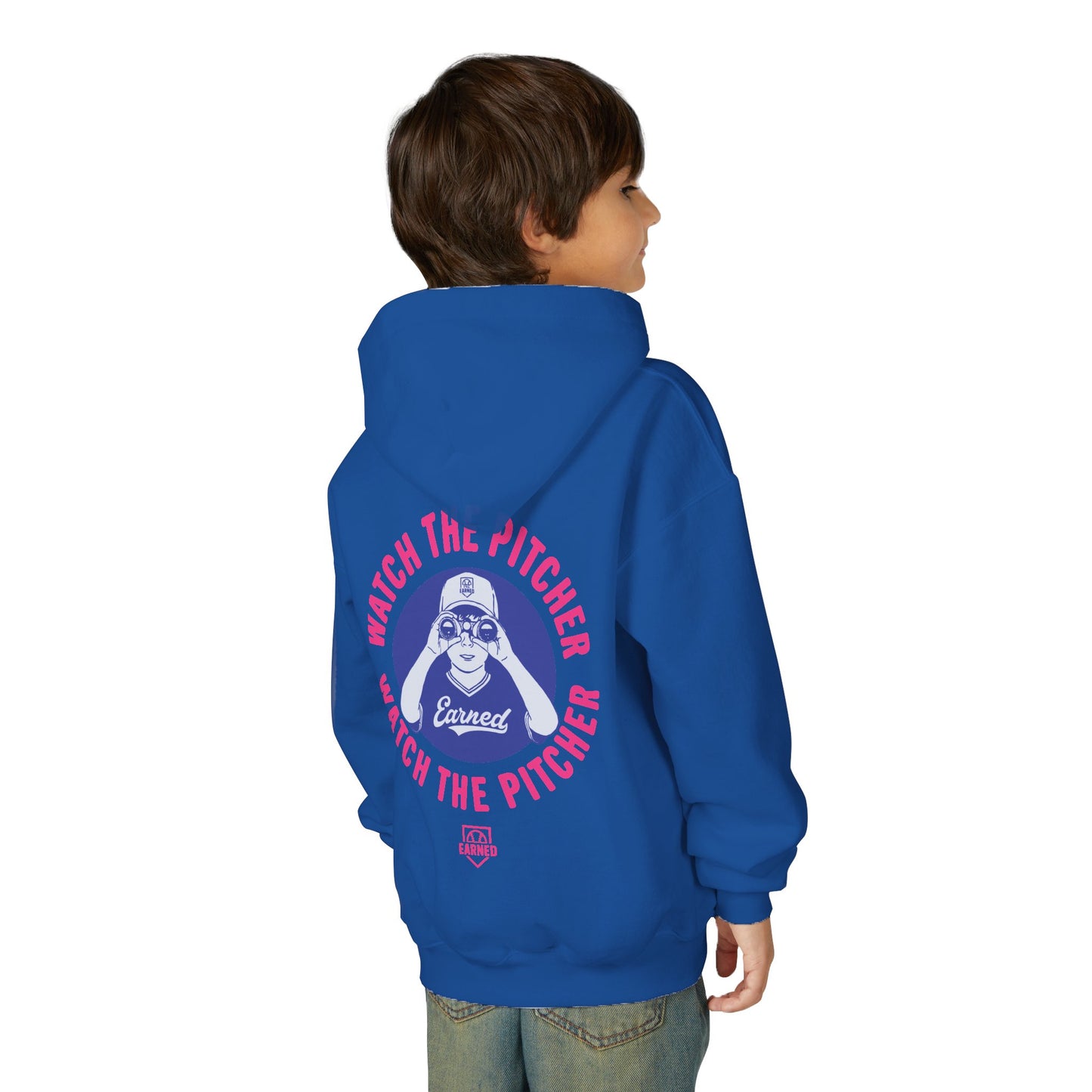 WATCH THE PITCHER Youth Hoodie - DUGOUT CHANT Collection