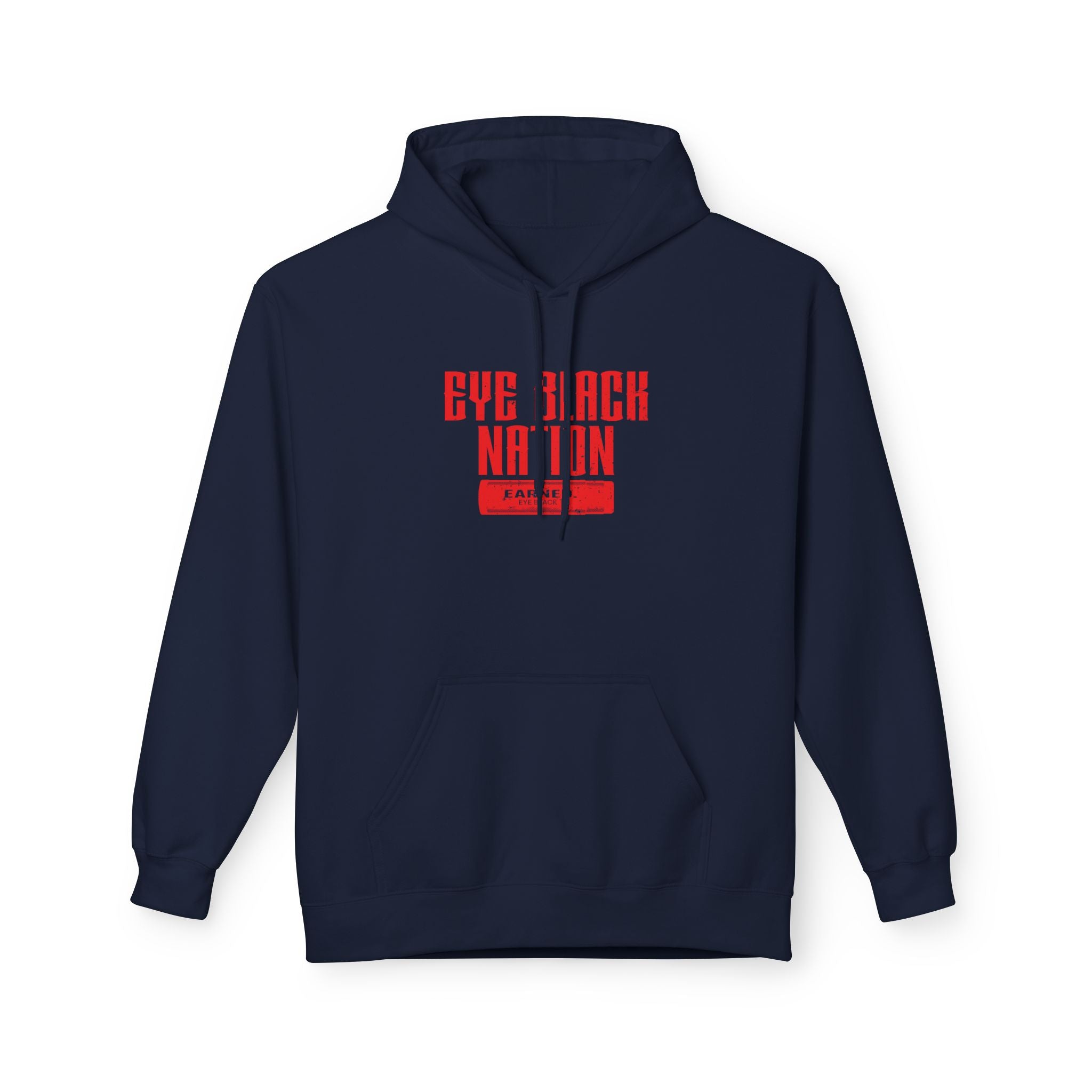 EYE BLACK NATION Adult Hoodie (Red Font)