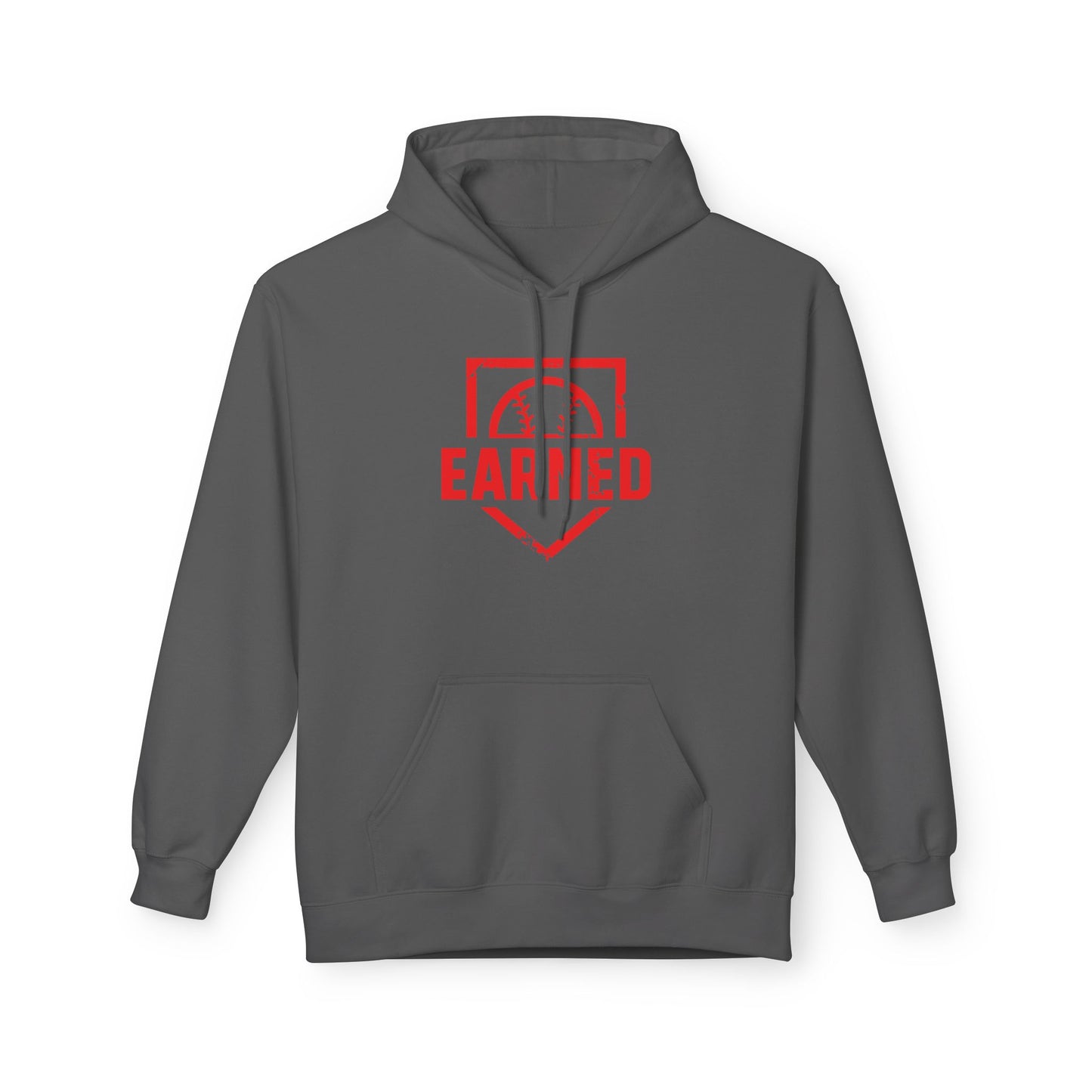 EARNED Logo Hoodie (Red Font)