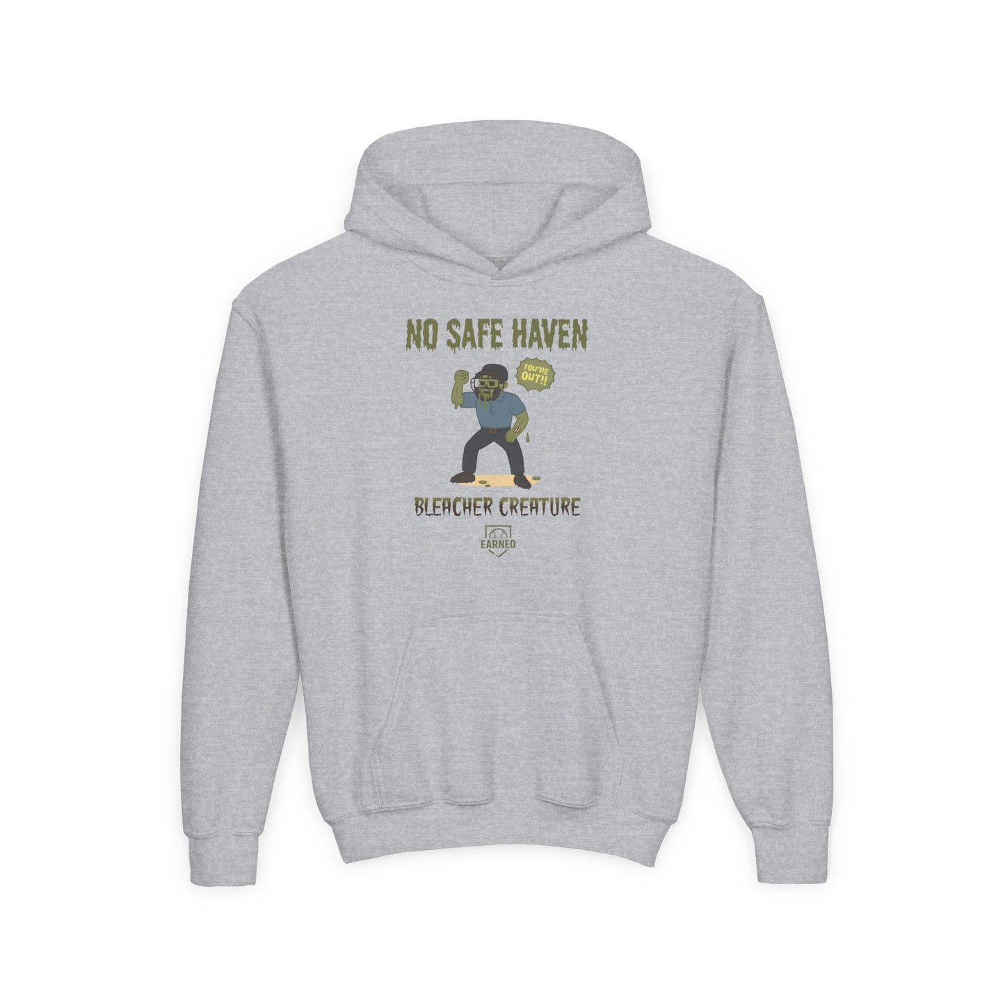 NO SAFE HAVEN Youth Hoodie - BLEACHER CREATURE COLLECTION