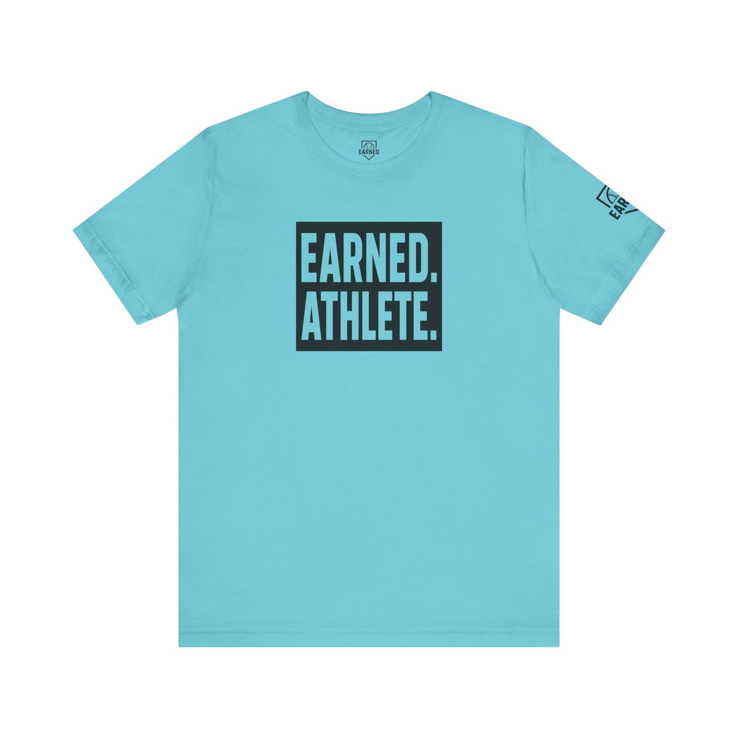 EARNED. ATHLETE. Logo Tee (Black Font)