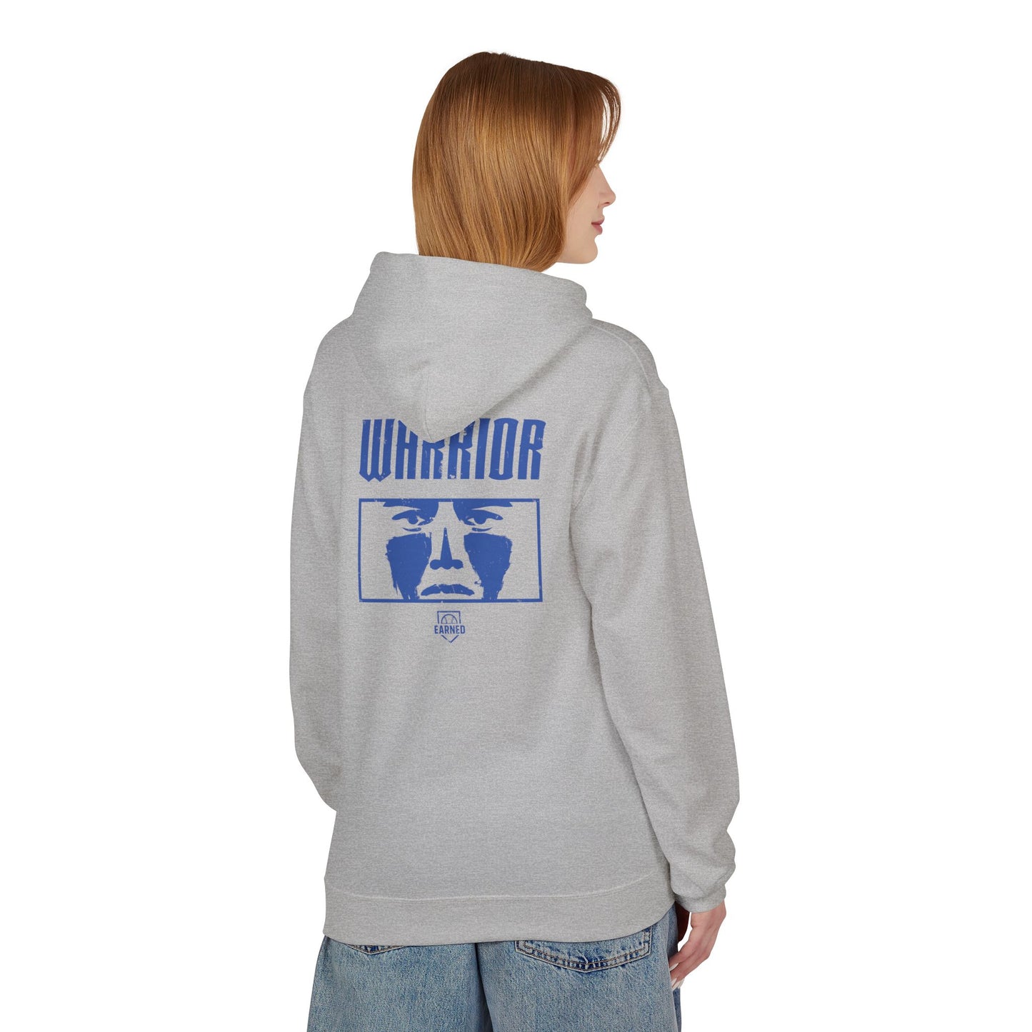 EYE BLACK NATION / WARRIOR Hoodie (Blue Font)