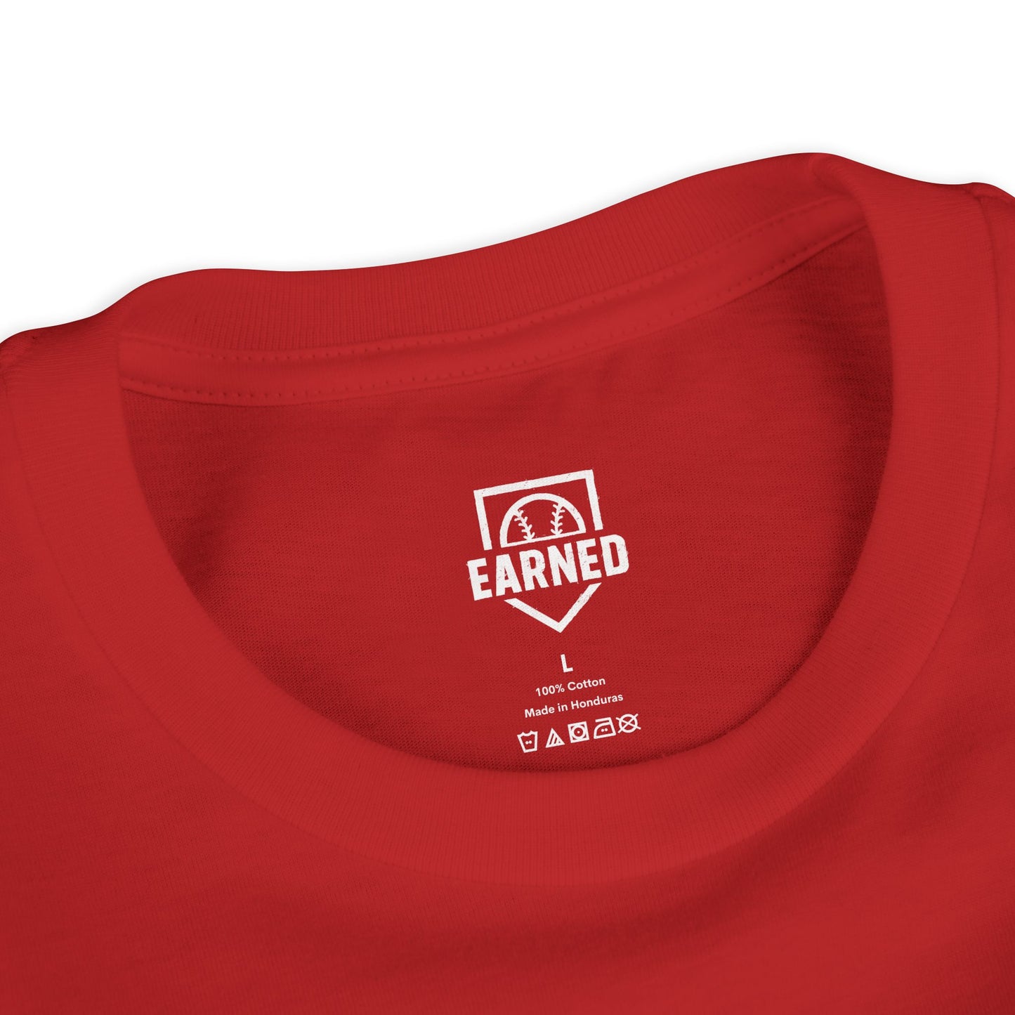 EARNED. ATHLETE. Youth Tee (White Font)
