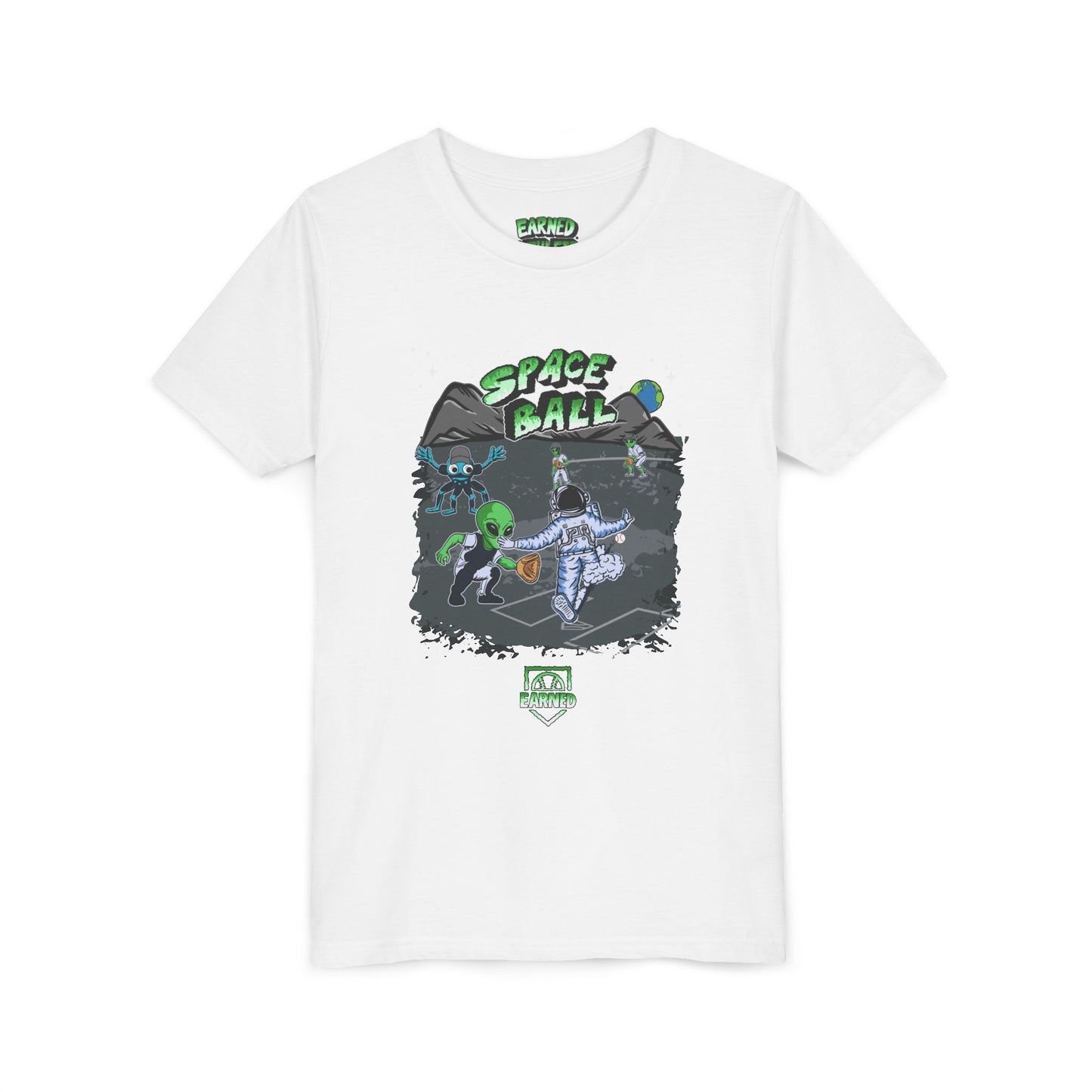 SPACE BALL: PLAY AT THE PLATE Youth Tee (Color)