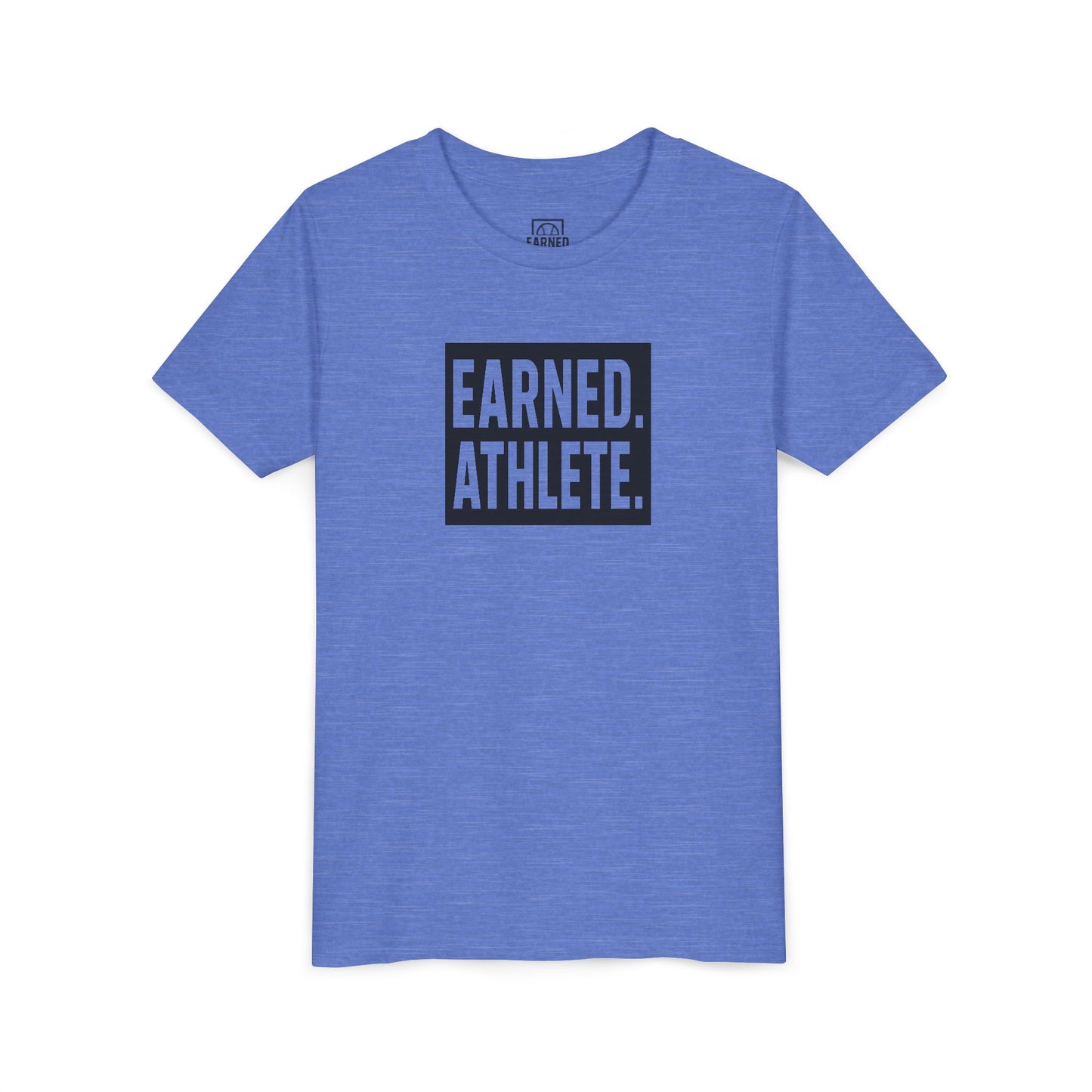 EARNED. ATHLETE. Logo Youth Tee (Black Font)
