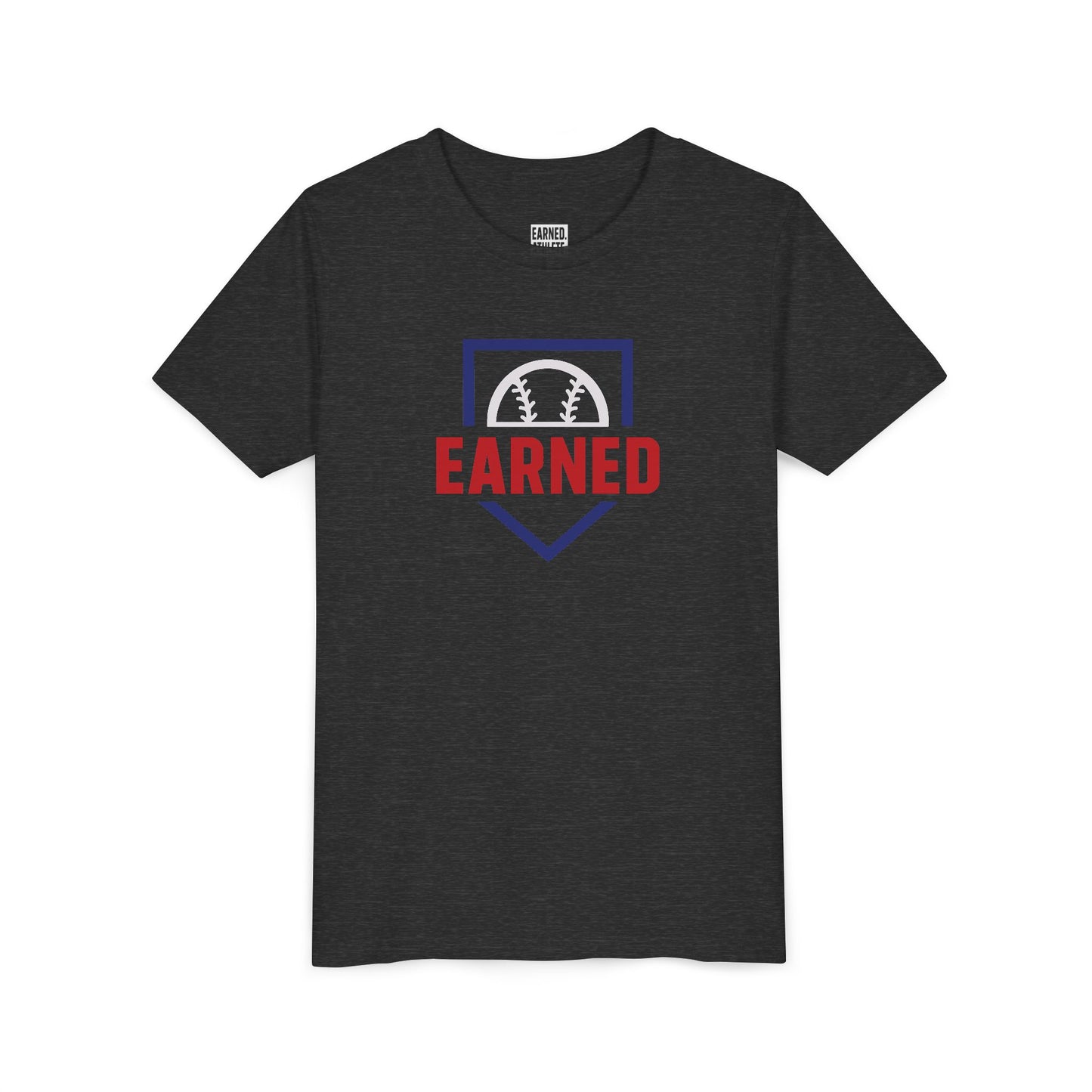 EARNED LOGO Youth Tee (Blue Plate)