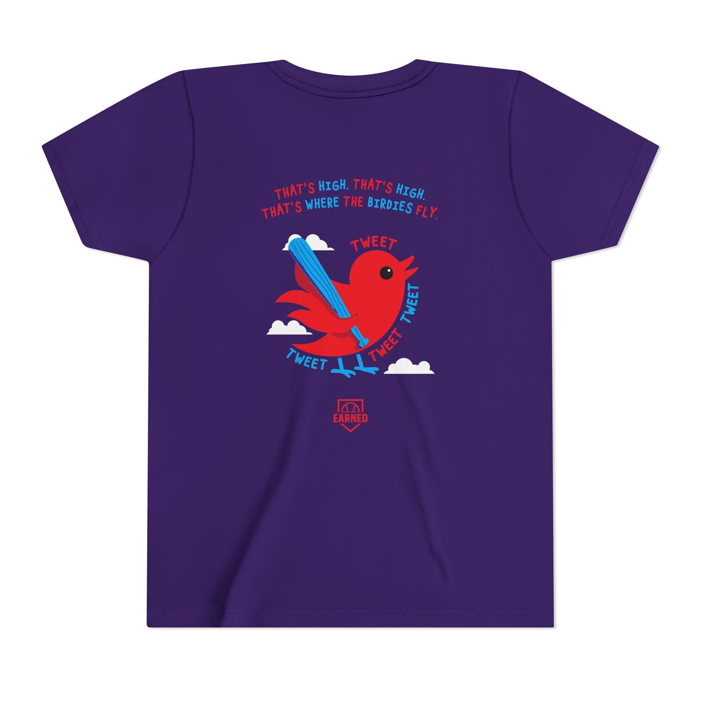THAT'S HIGH Youth Tee (Red Bird) - Dugout Collection