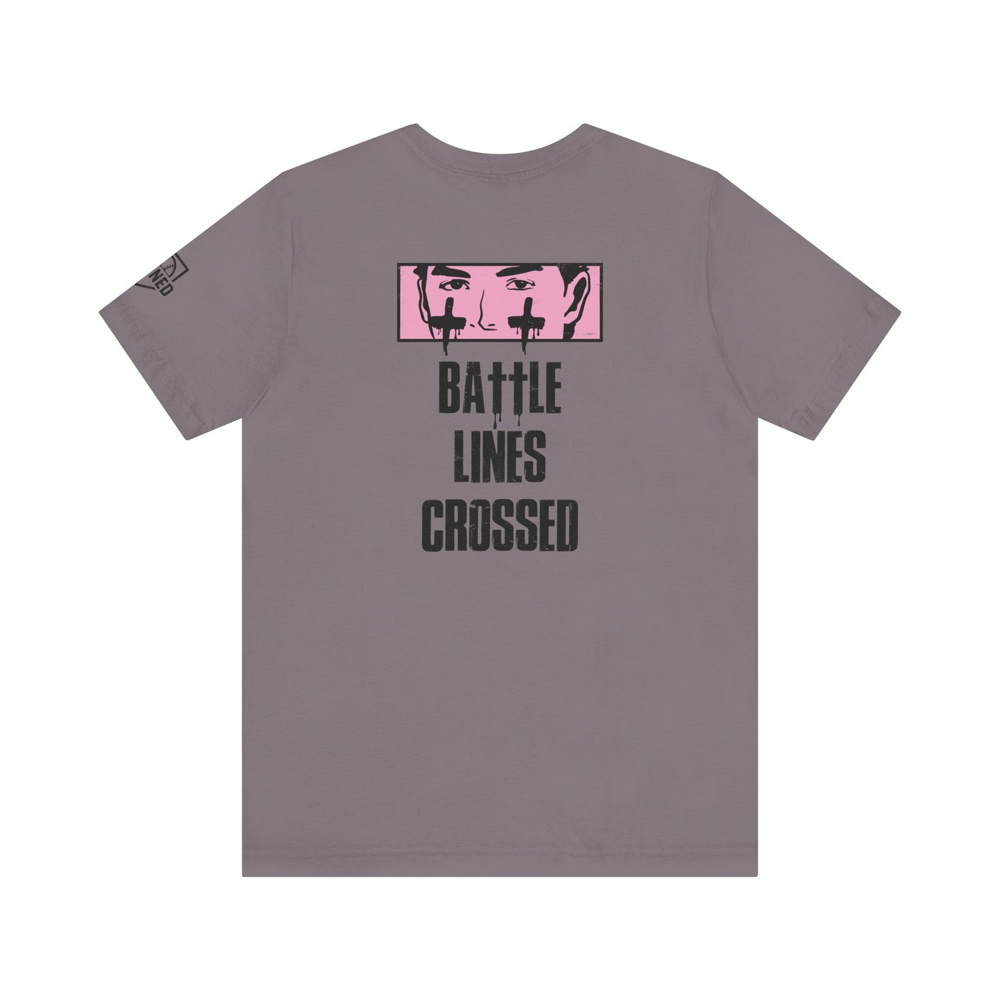 BATTLE LINES CROSSED Tee (Black Font)