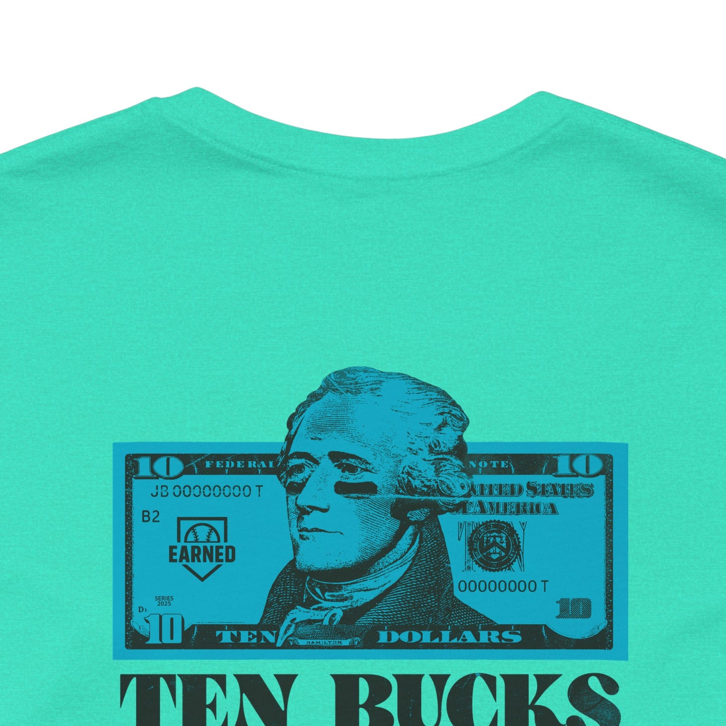 TEN BUCKS SAYS I RAKE Tee (Blue Logo)