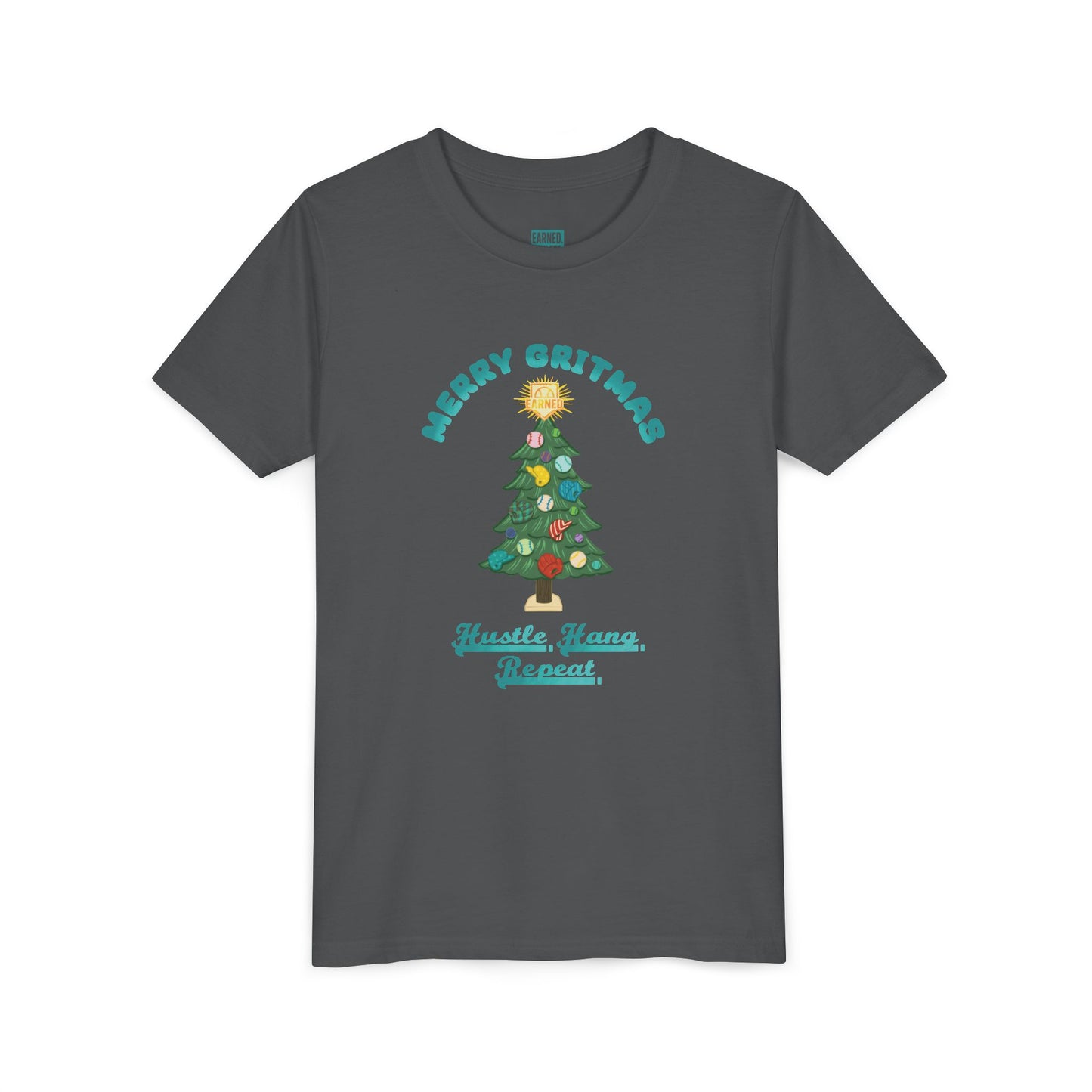 MERRY GRITMAS Youth Tee - SLEIGH SQUAD Collection