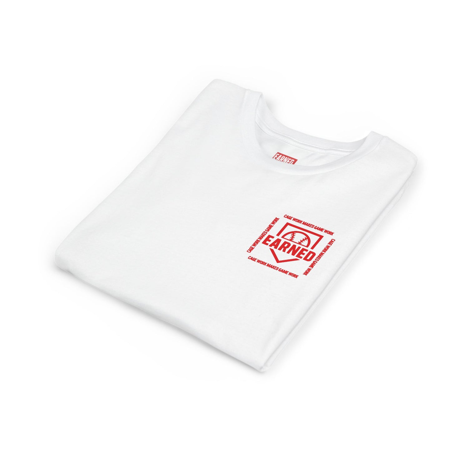 CAGE WORK MAKES GAME WORK Youth Tee (Red Font)