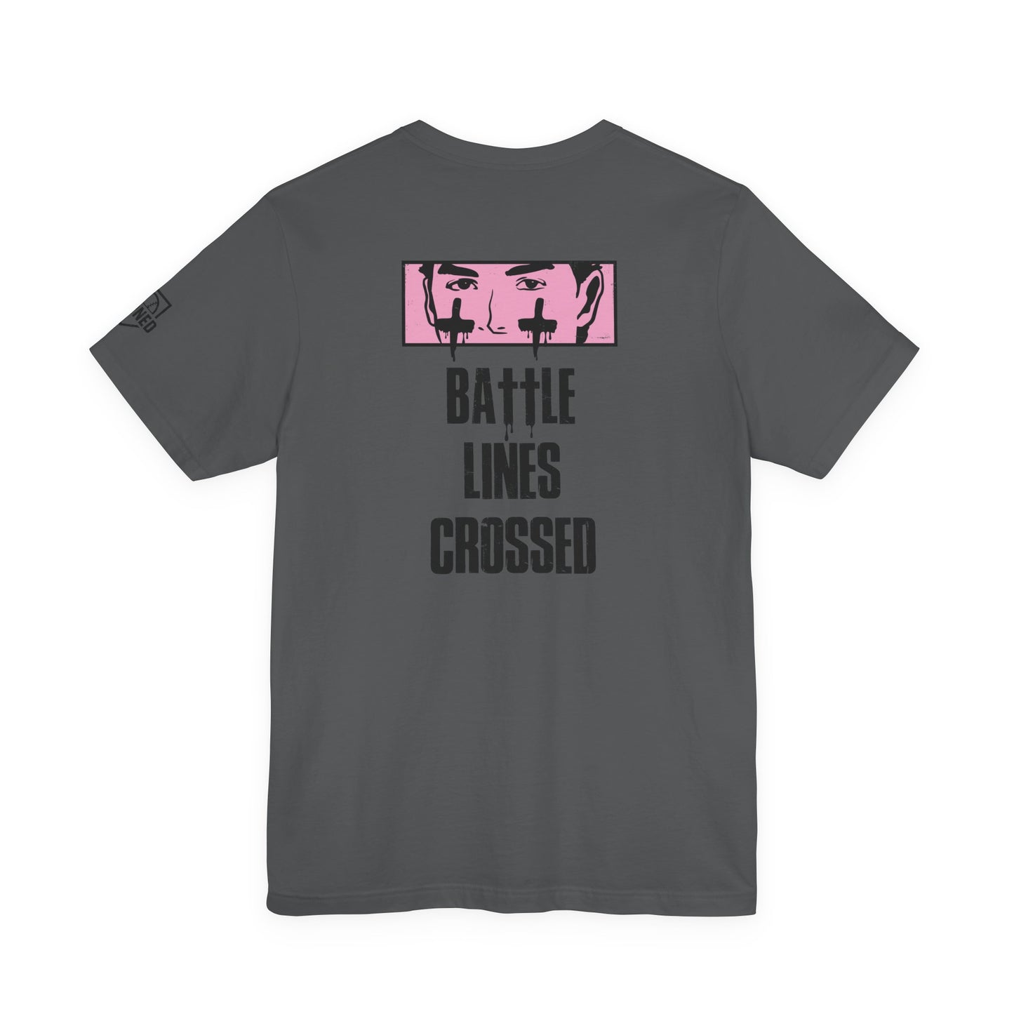 BATTLE LINES CROSSED Tee (Black Font)