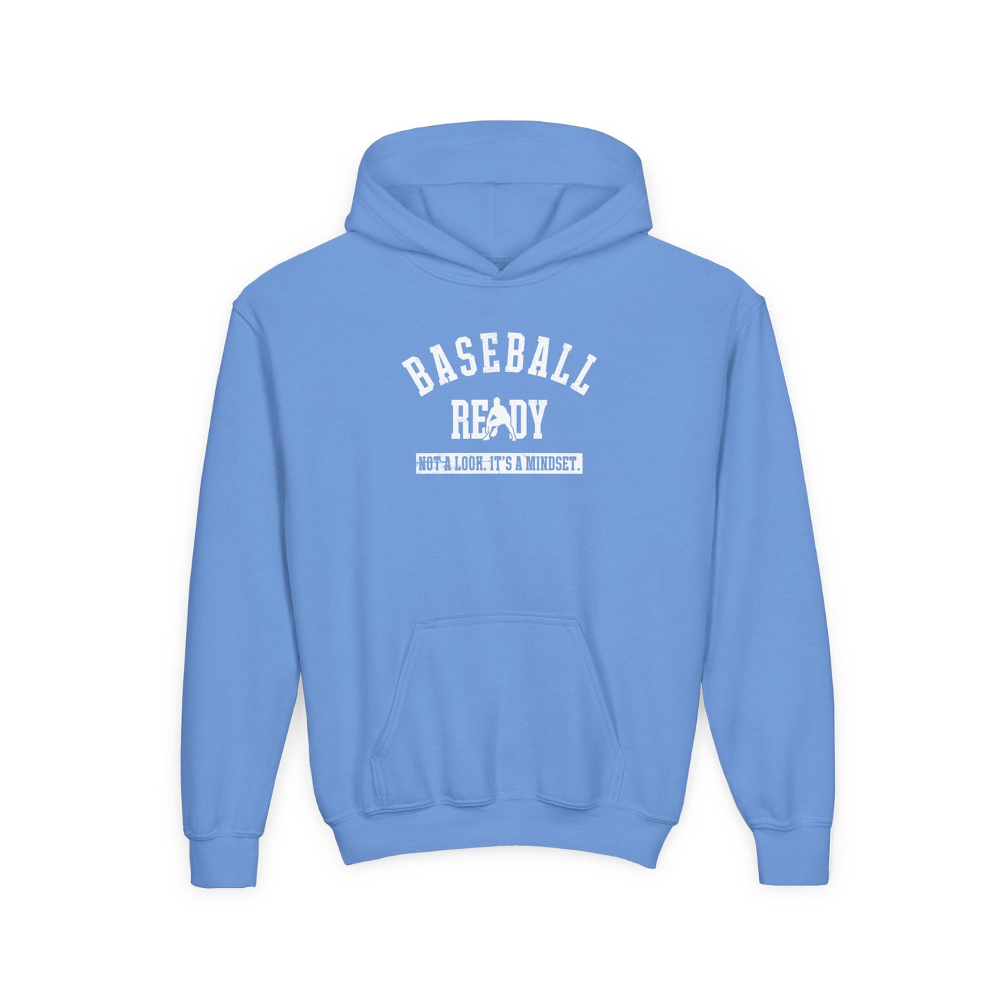 BASEBALL READY Youth Hoodie (White Logo)