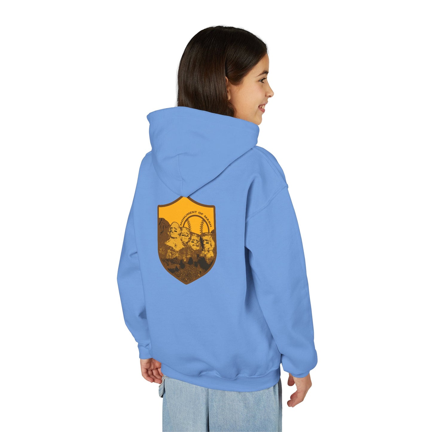 MONUMENT OF MASH Youth Hoodie (Gold & Brown) - AMERICA 250 Collection