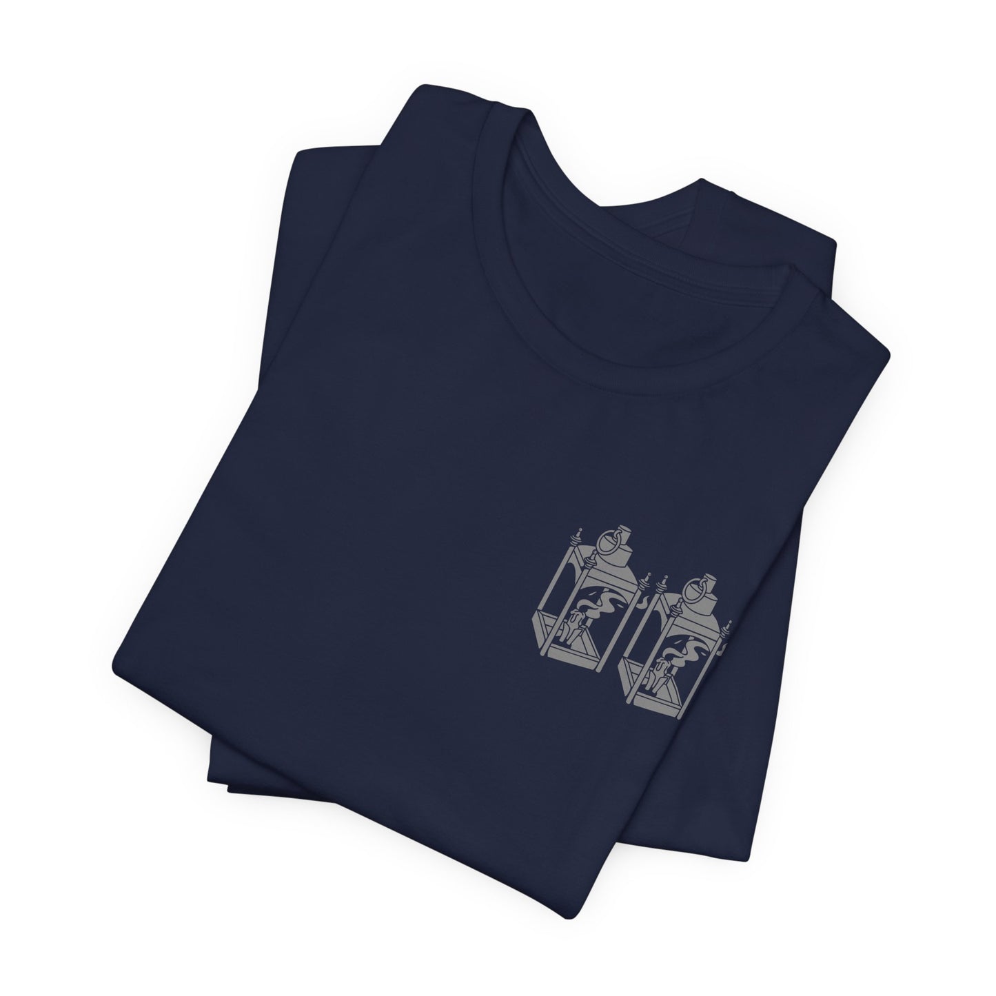 ONE IF BY LAND, TWO IF IT'S A DOUBLE Tee (Gray Font)