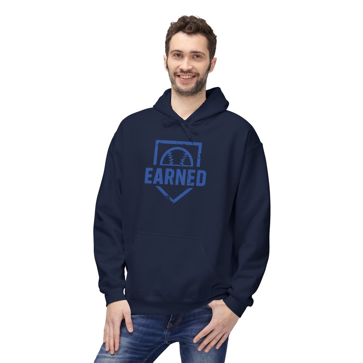 EARNED Logo Hoodie (Blue Font)