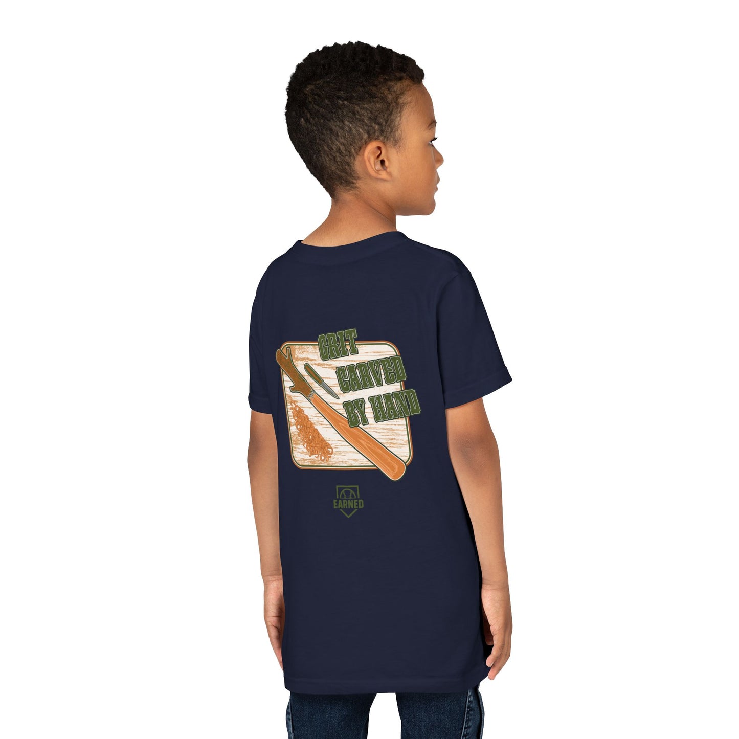 GRIT CARVED BY HAND Youth Tee - LUMBER JACK Collection