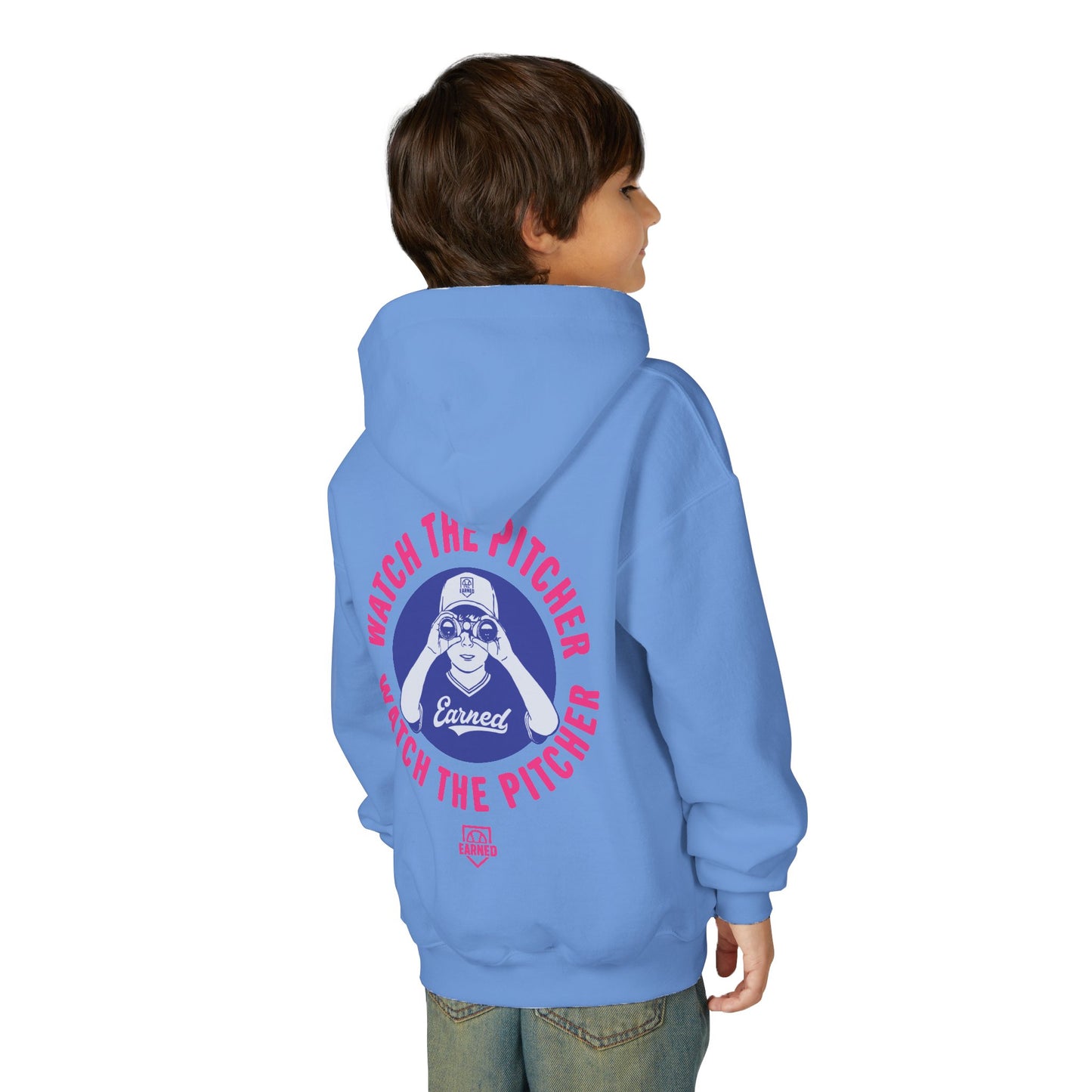 WATCH THE PITCHER Youth Hoodie - DUGOUT CHANT Collection