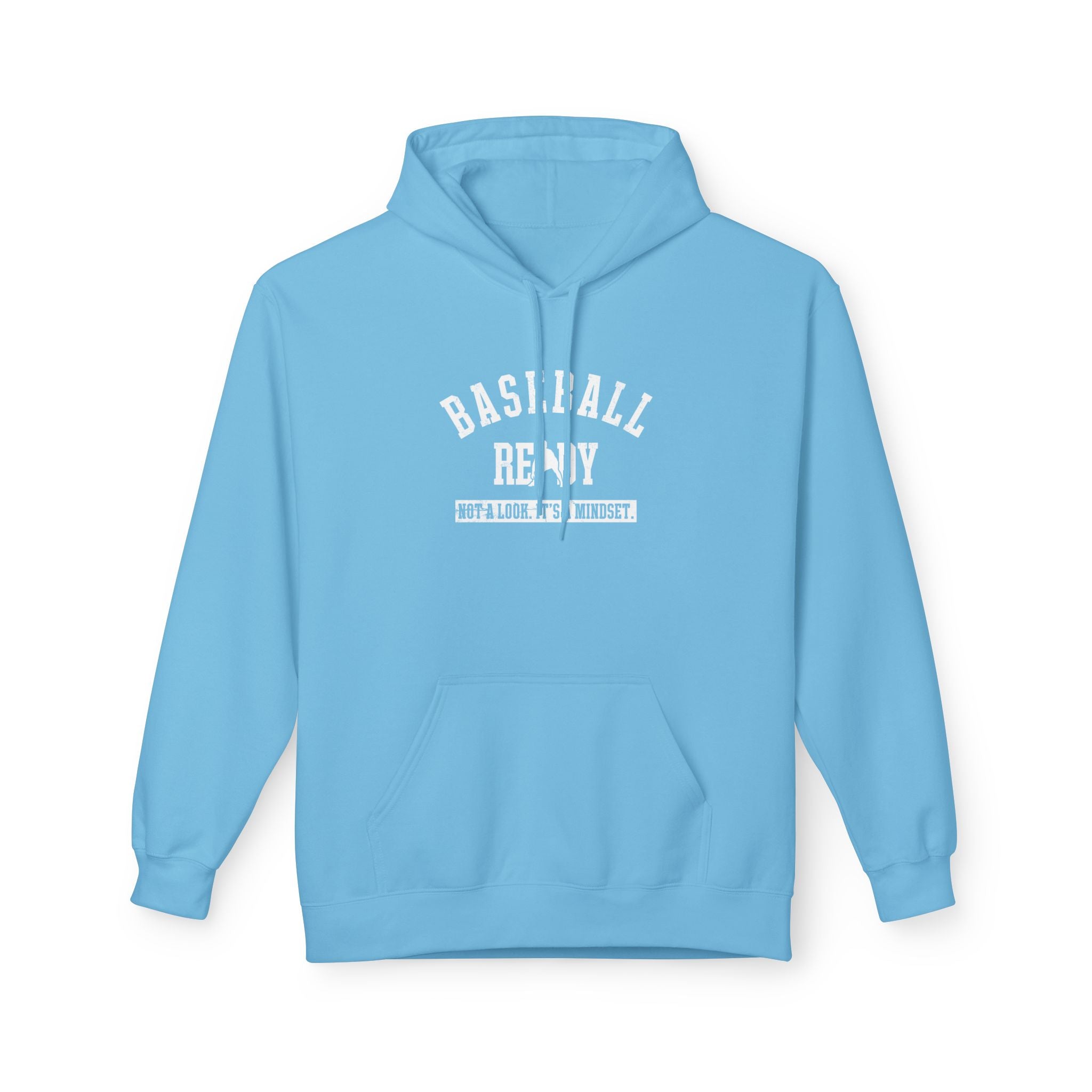 BASEBALL READY Adult Hoodie (White Font)