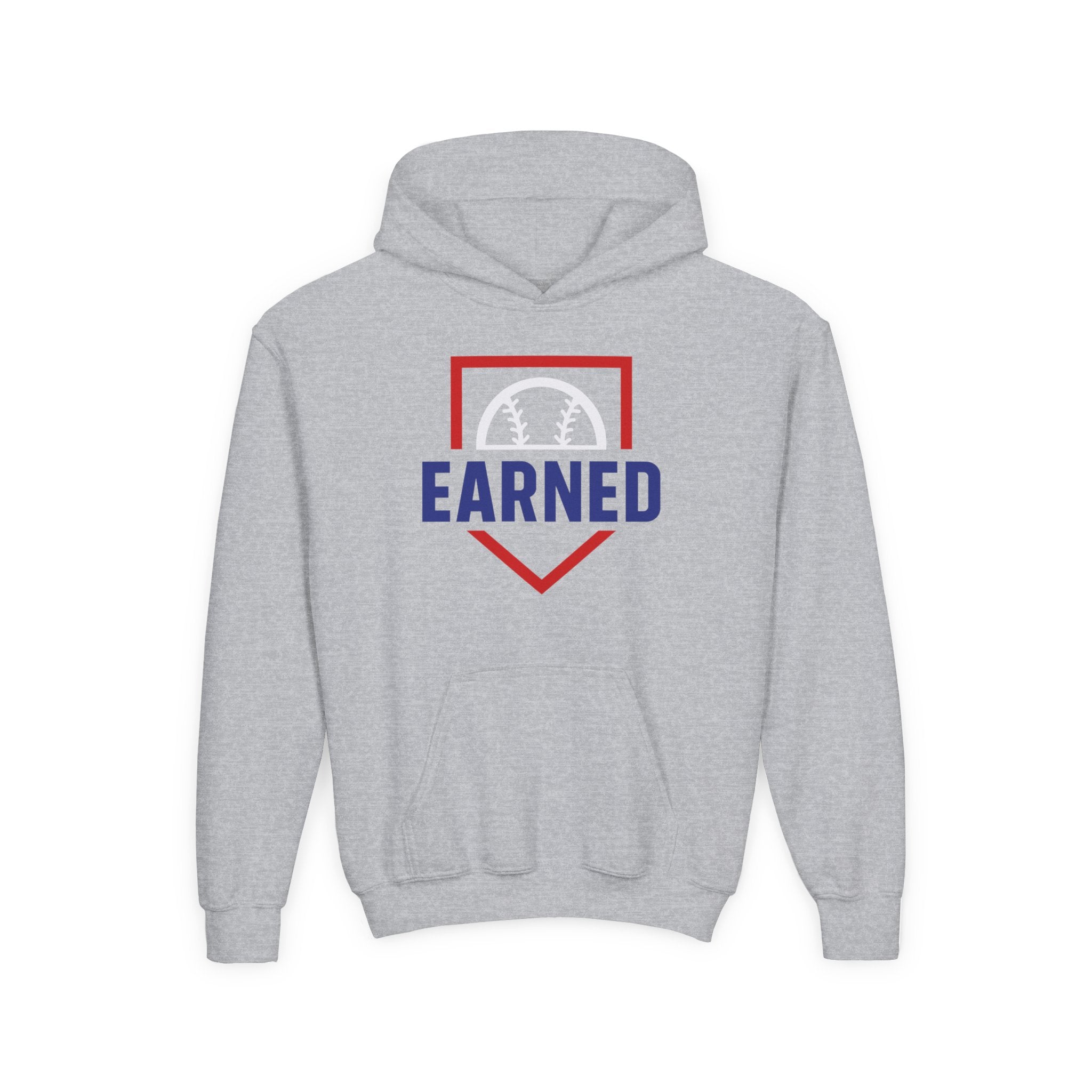 EARNED Logo Youth Hoodie (Red Plate)