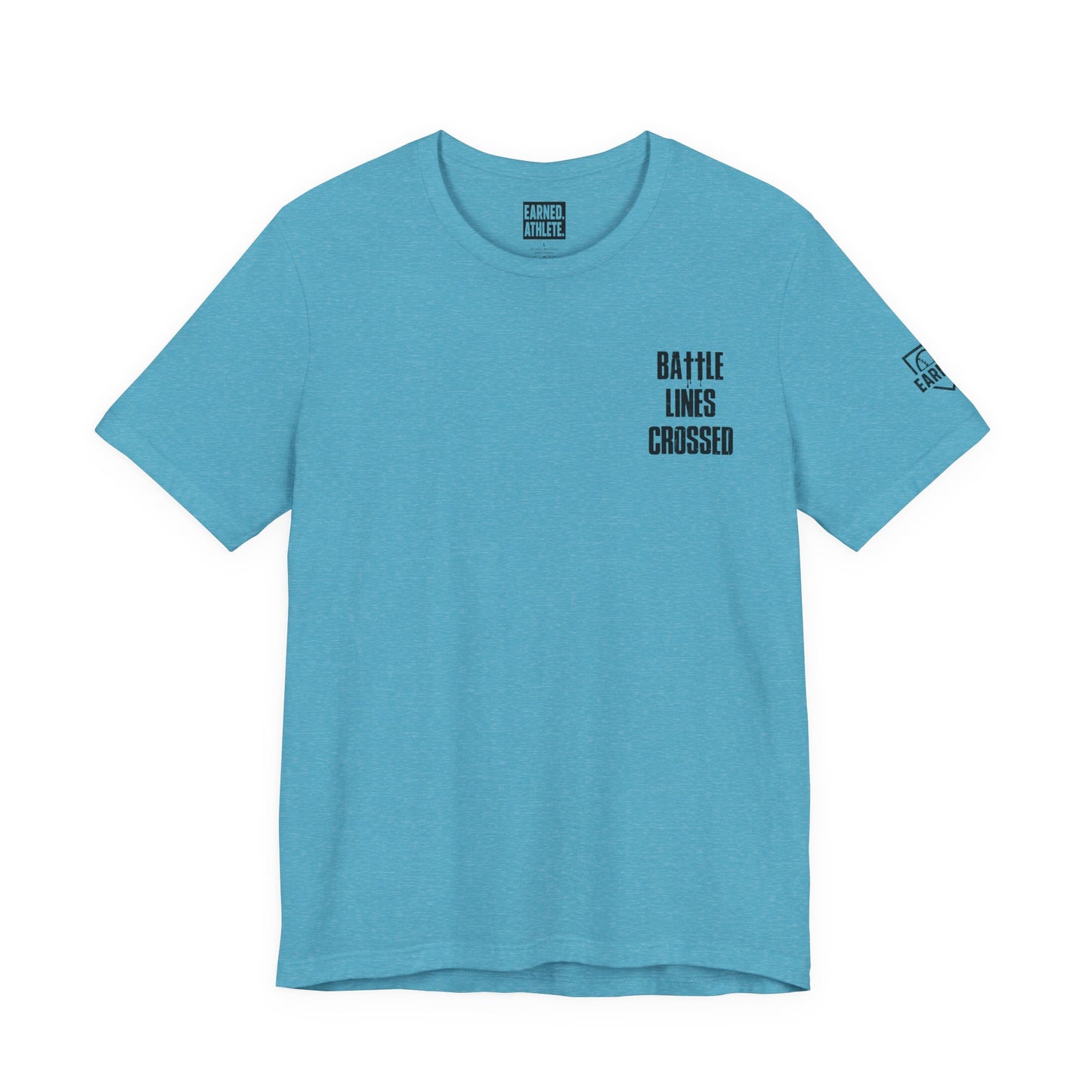 BATTLE LINES CROSSED Tee (Black Font)