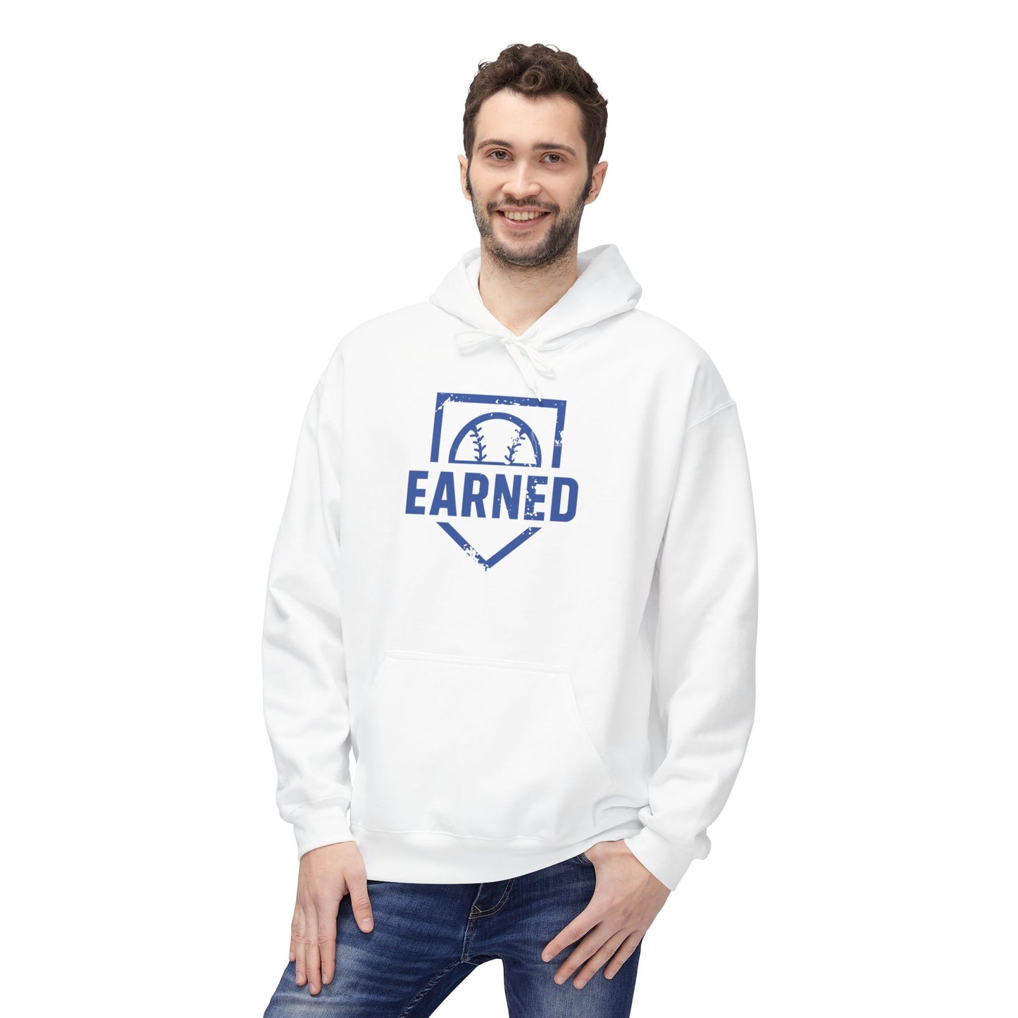 EARNED Logo Hoodie (Blue Font)