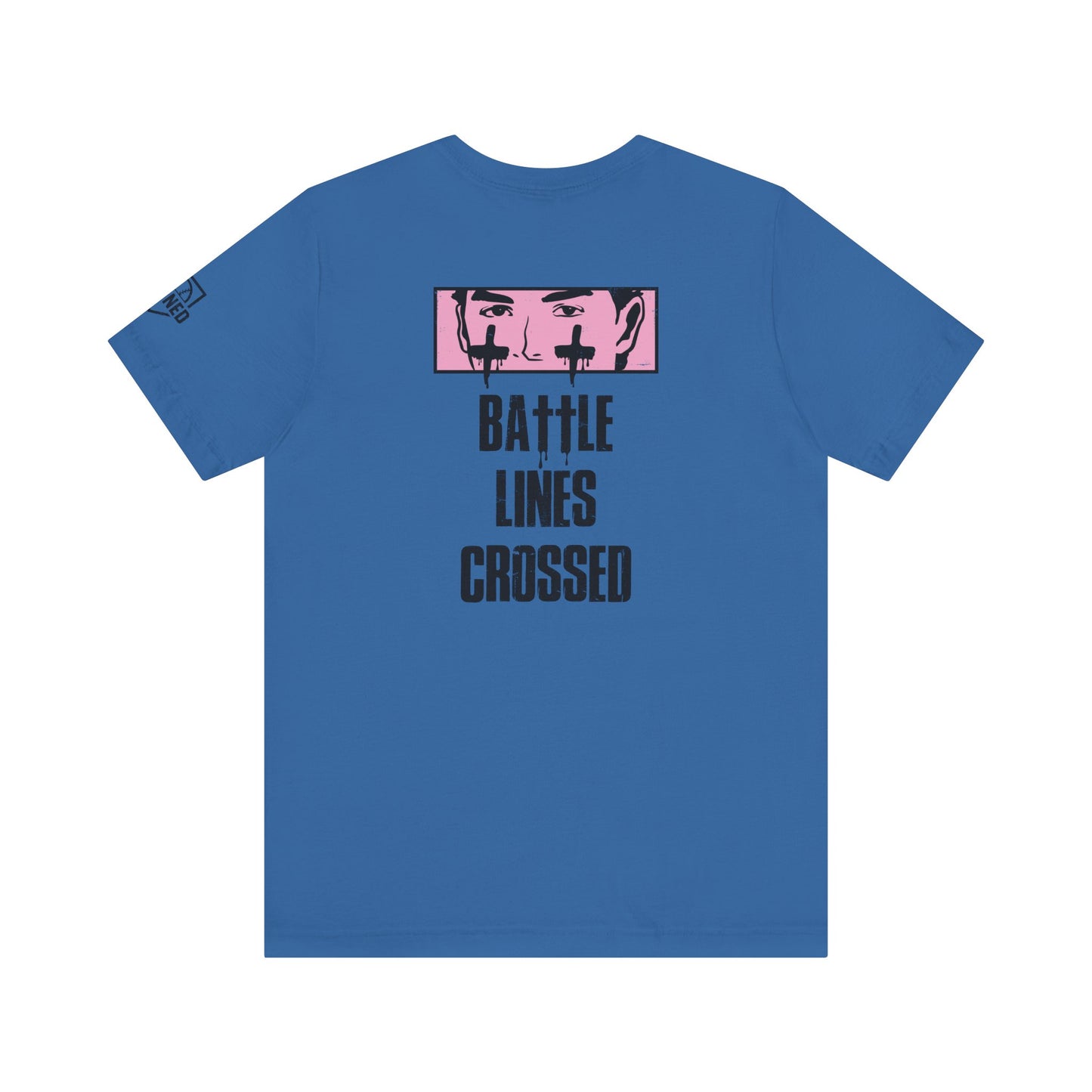 BATTLE LINES CROSSED Tee (Black Font)
