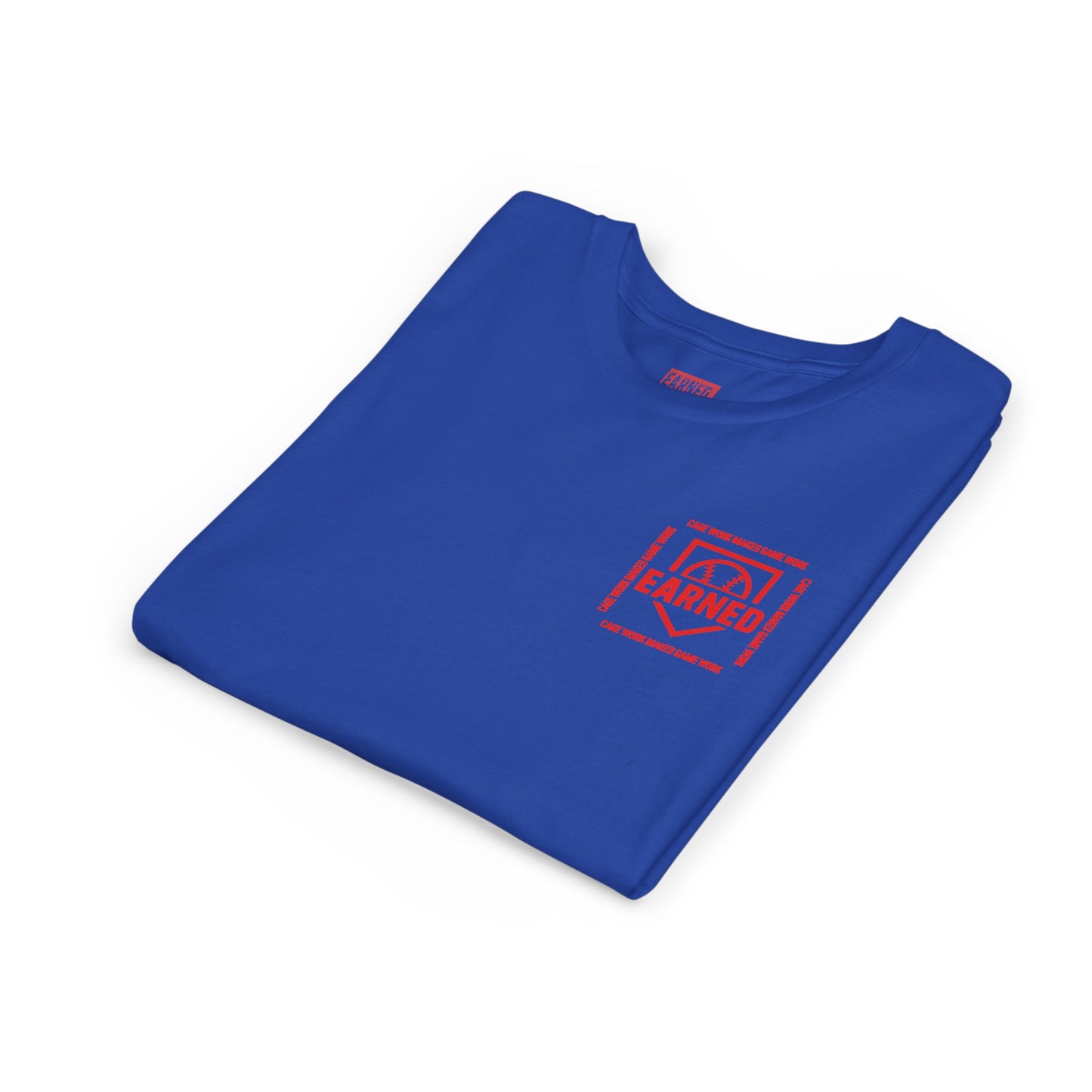 CAGE WORK MAKES GAME WORK Youth Tee (Red Font)