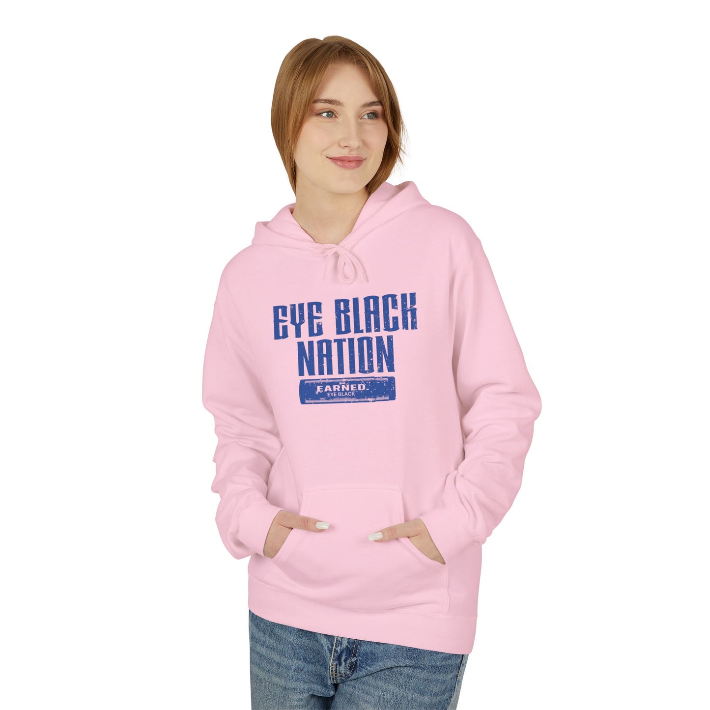 EYE BLACK NATION / WARRIOR Hoodie (Blue Font)
