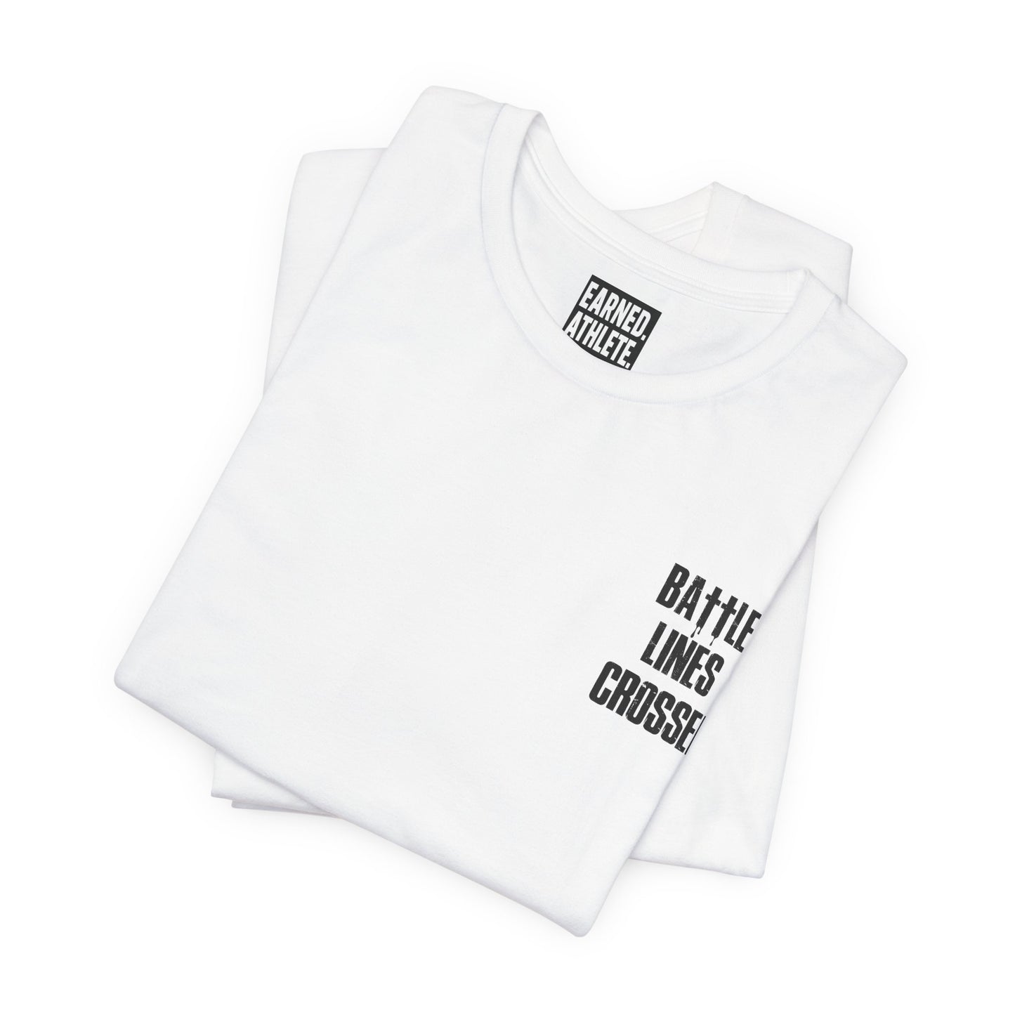 BATTLE LINES CROSSED Tee (Black Font)