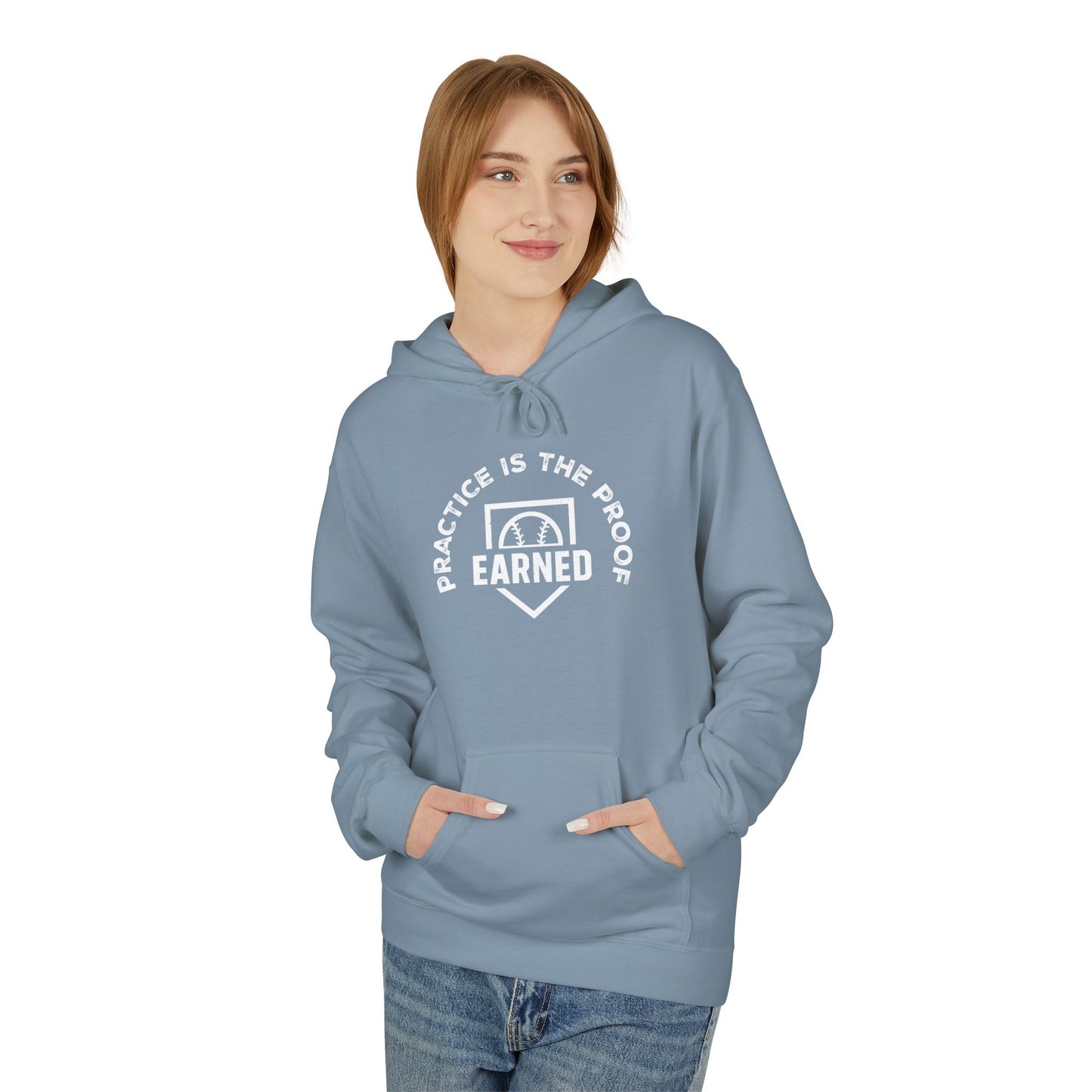 PRACTICE IS THE PROOF Hoodie (White Font)