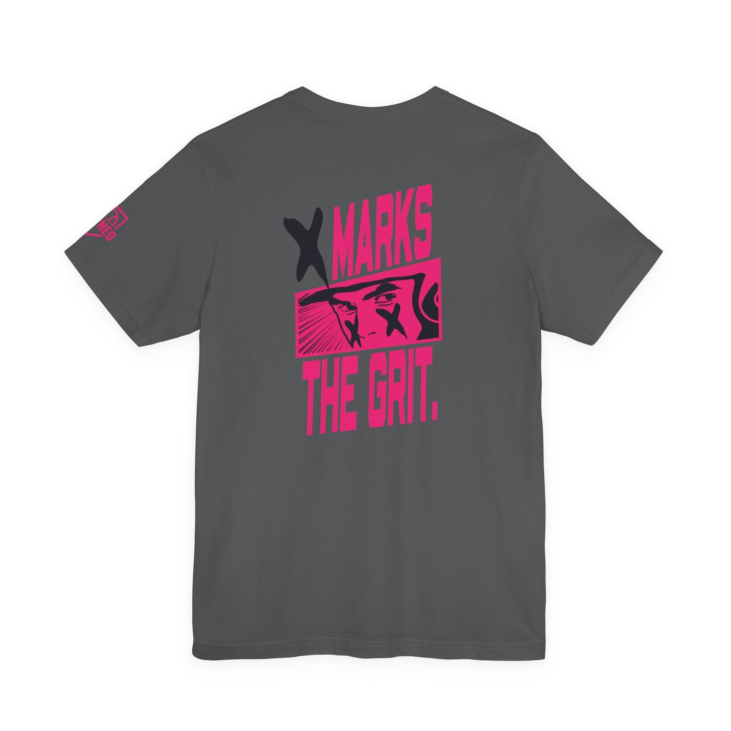 X MARKS THE GRIT Tee (Black X, Pink font)