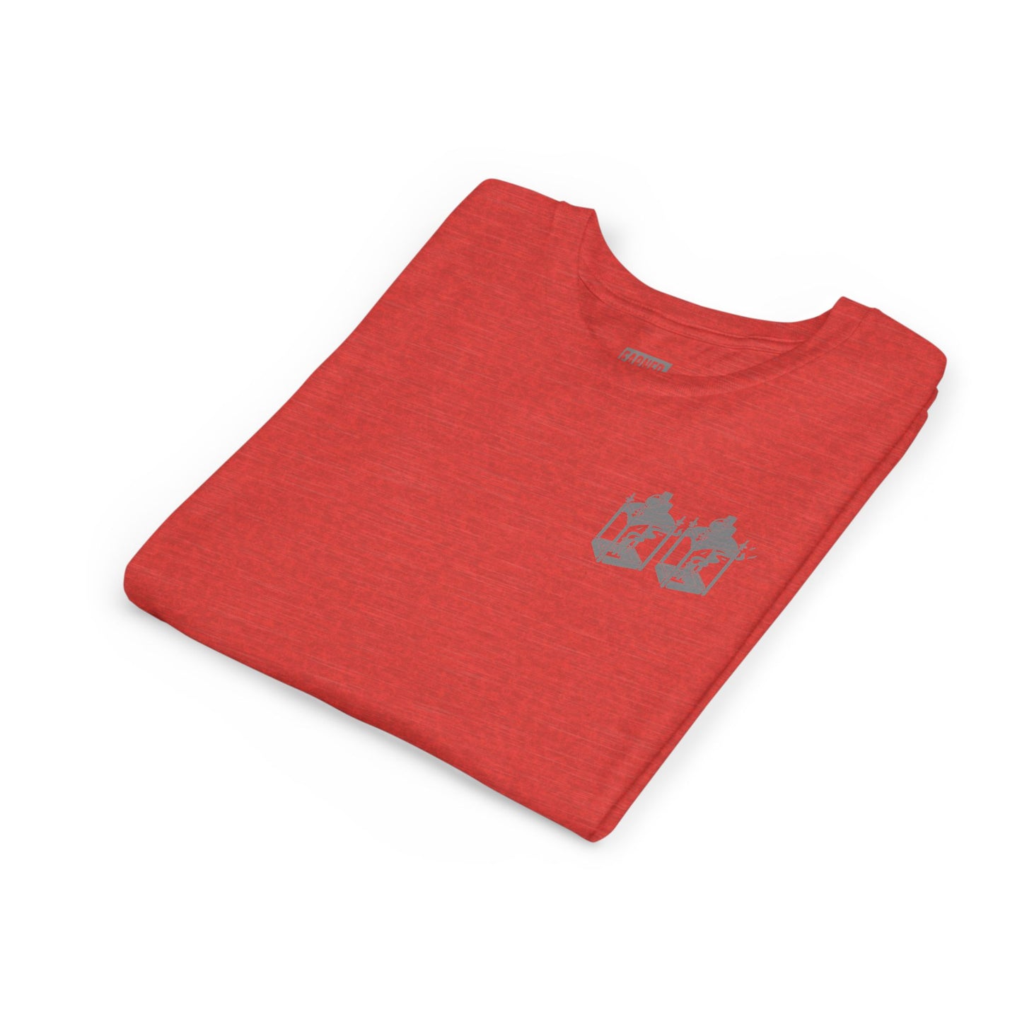 ONE IF BY LAND, TWO IF IT'S A DOUBLE Youth Tee (Paul Revere Grey)