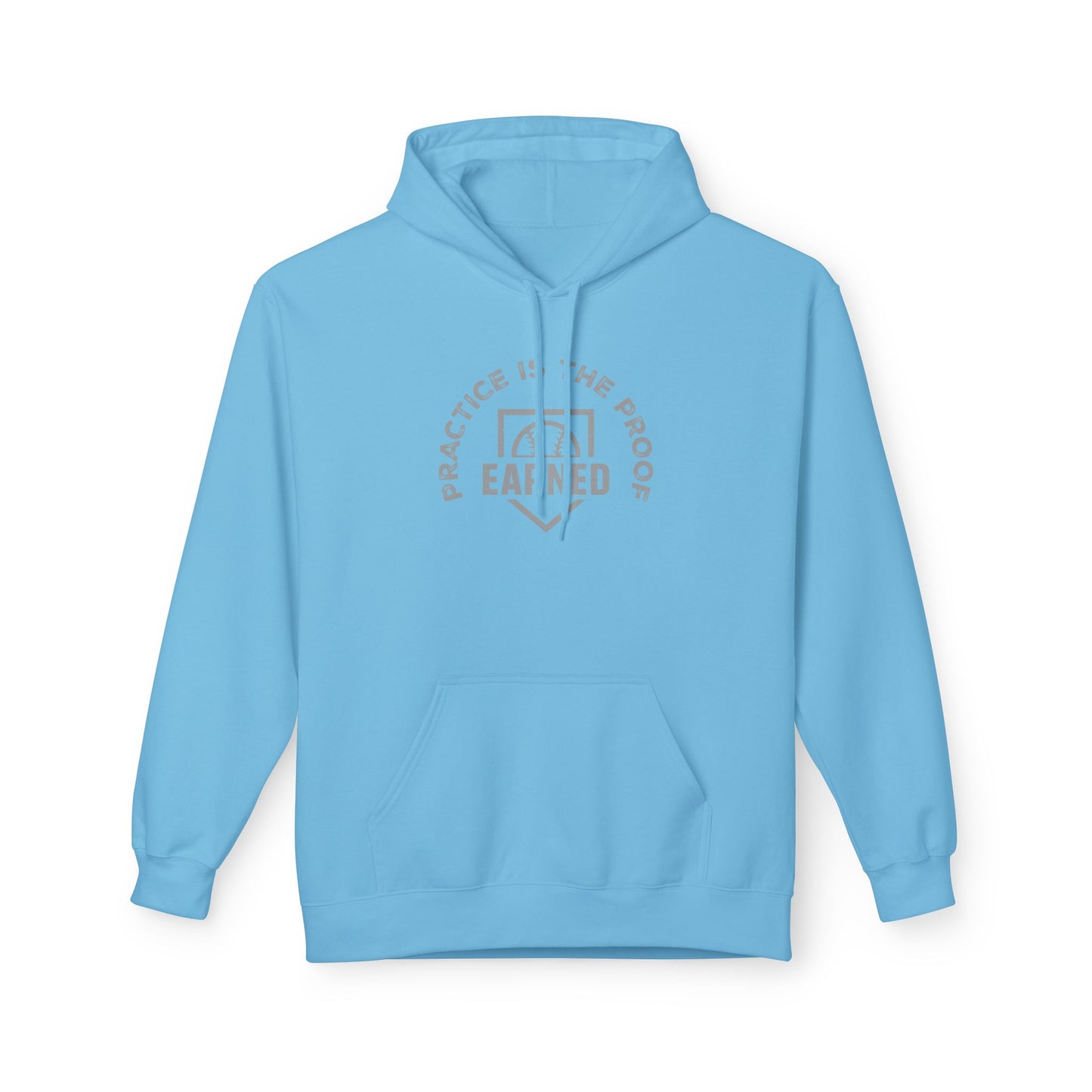 PRACTICE IS THE PROOF Hoodie (Gray Font)