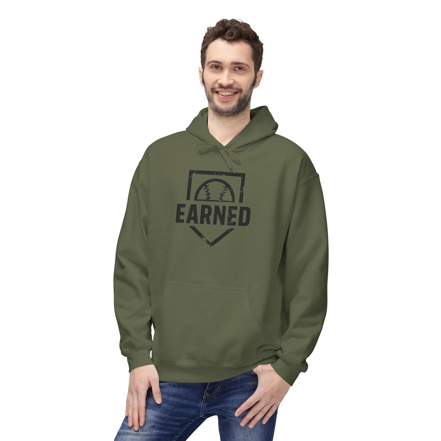 EARNED Logo Hoodie (Black Font)