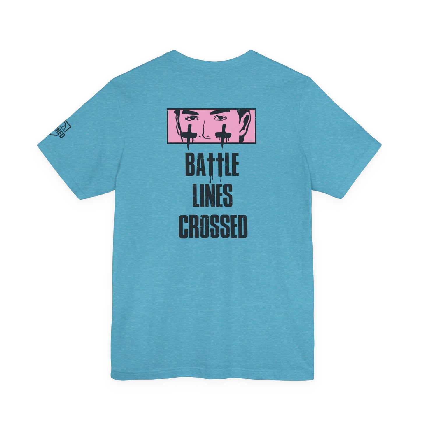 BATTLE LINES CROSSED Tee (Black Font)